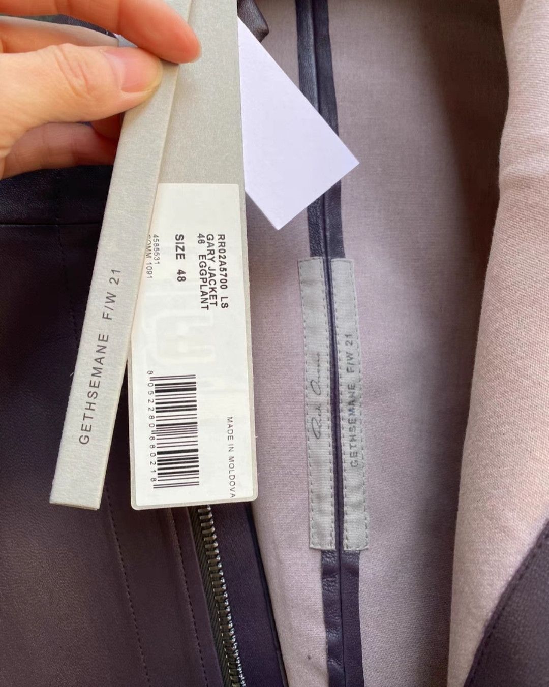 Rick Owens Rick Owens Show Style Purple lambskin leather jacket Size US M / EU 48-50 / 2 - 7 Thumbnail