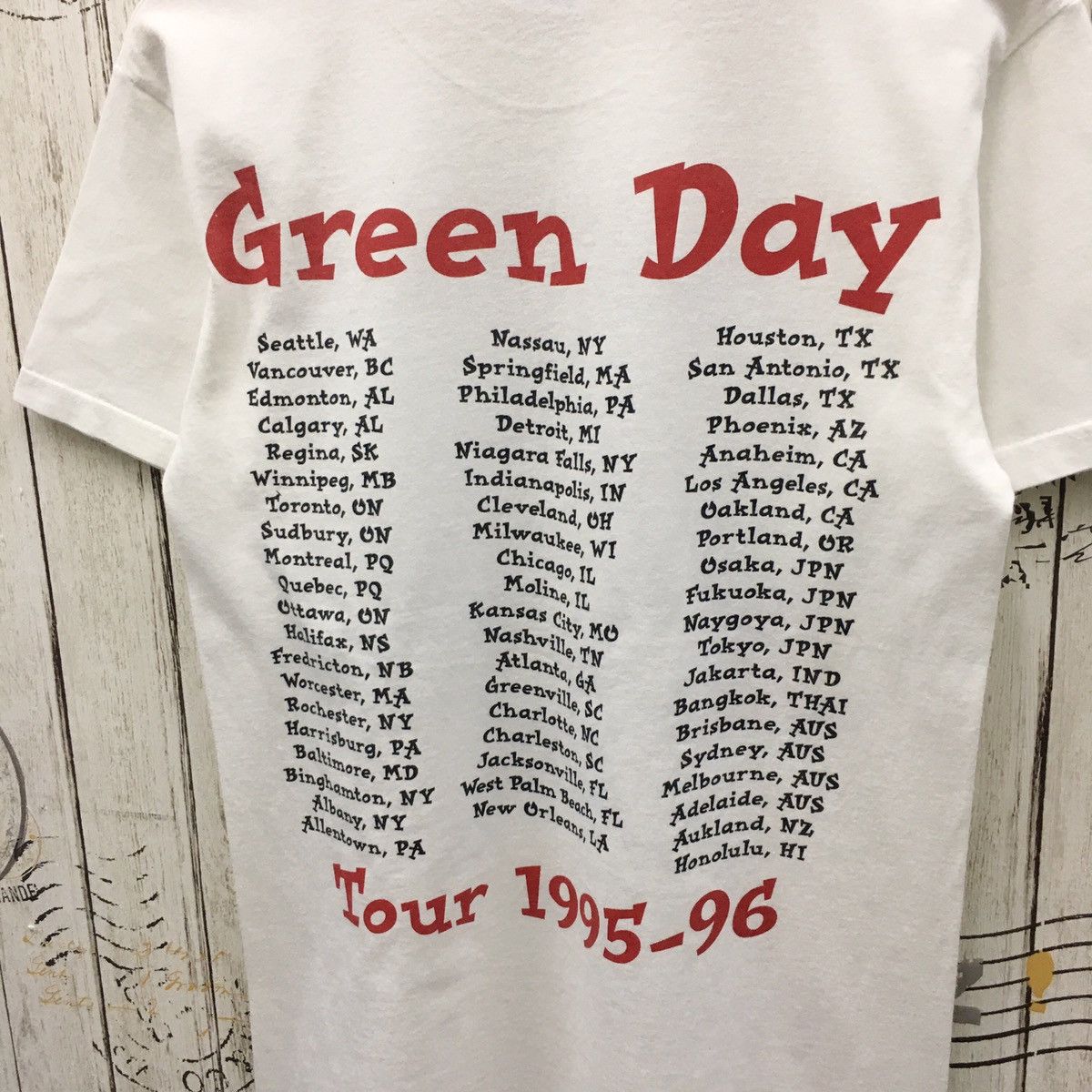 Band Tees Rare Vintage 90’s Green Day Insomniac 95 tour usa Tee Size US S / EU 44-46 / 1 - 4 Thumbnail