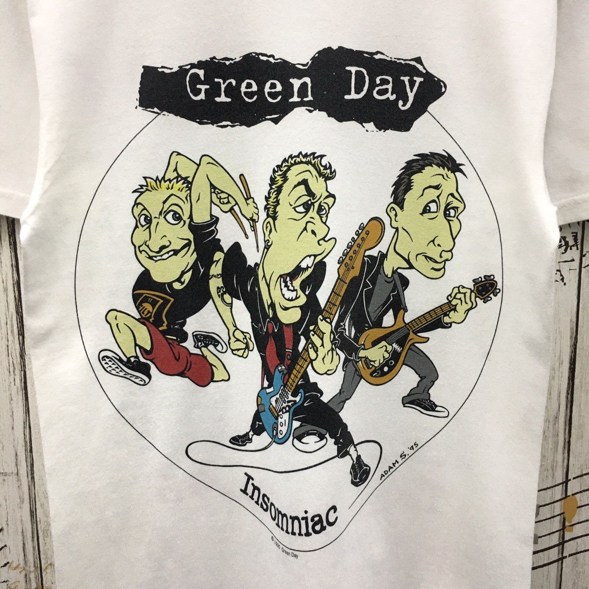 Band Tees Rare Vintage 90’s Green Day Insomniac 95 tour usa Tee Size US S / EU 44-46 / 1 - 5 Thumbnail