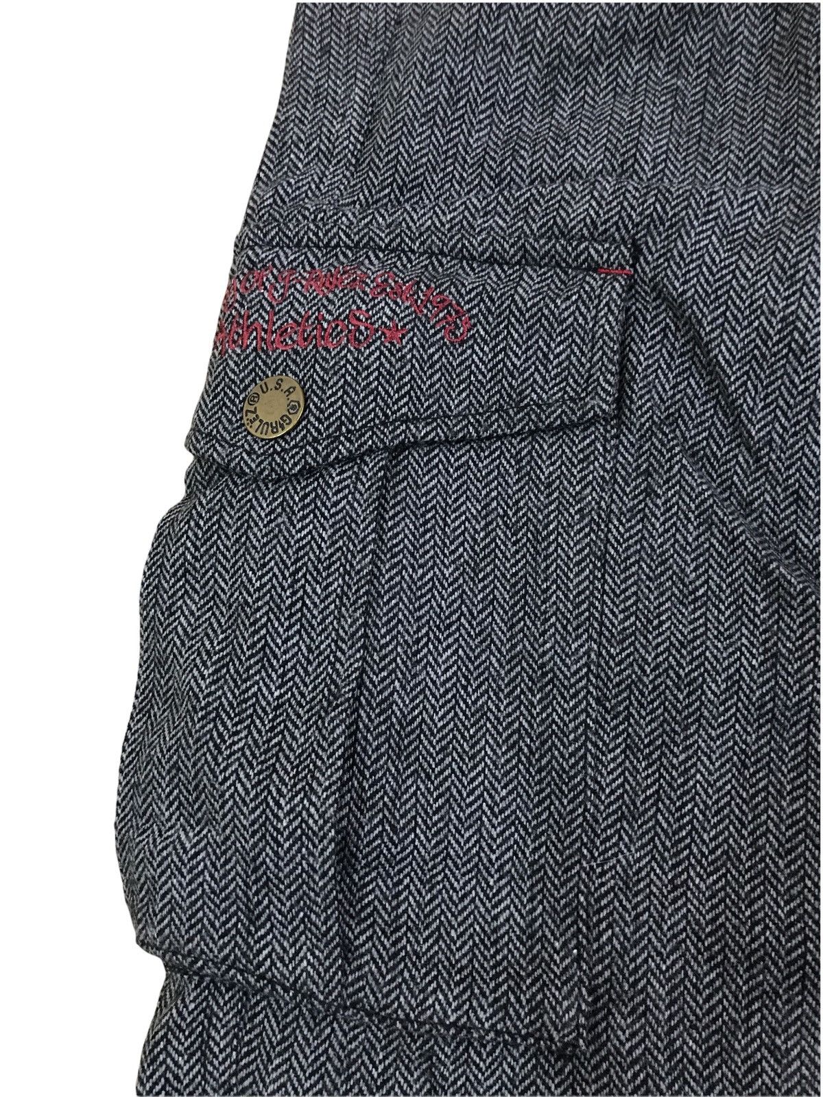 Japanese Brand Japanese Brand G Rulez Studio Cargo Wool Herringbone Pants Size US 27 - 6 Thumbnail