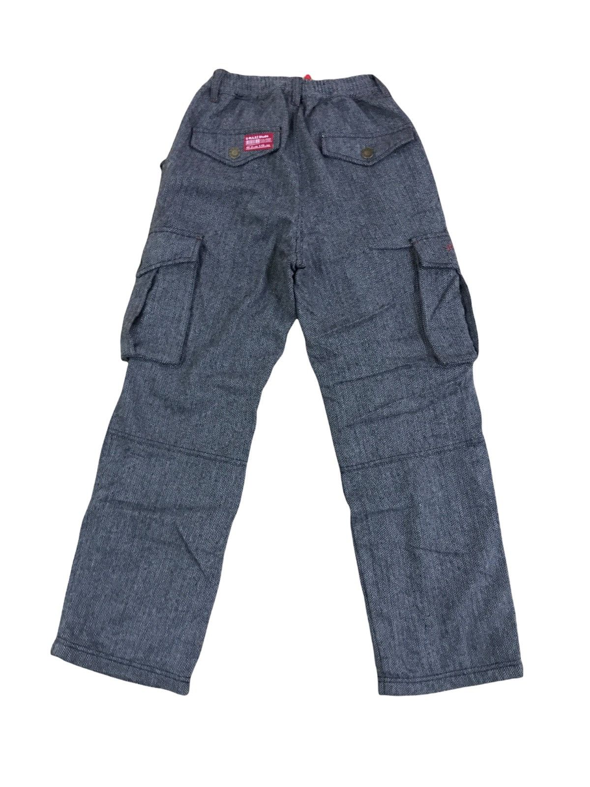 Japanese Brand Japanese Brand G Rulez Studio Cargo Wool Herringbone Pants Size US 27 - 2 Thumbnail