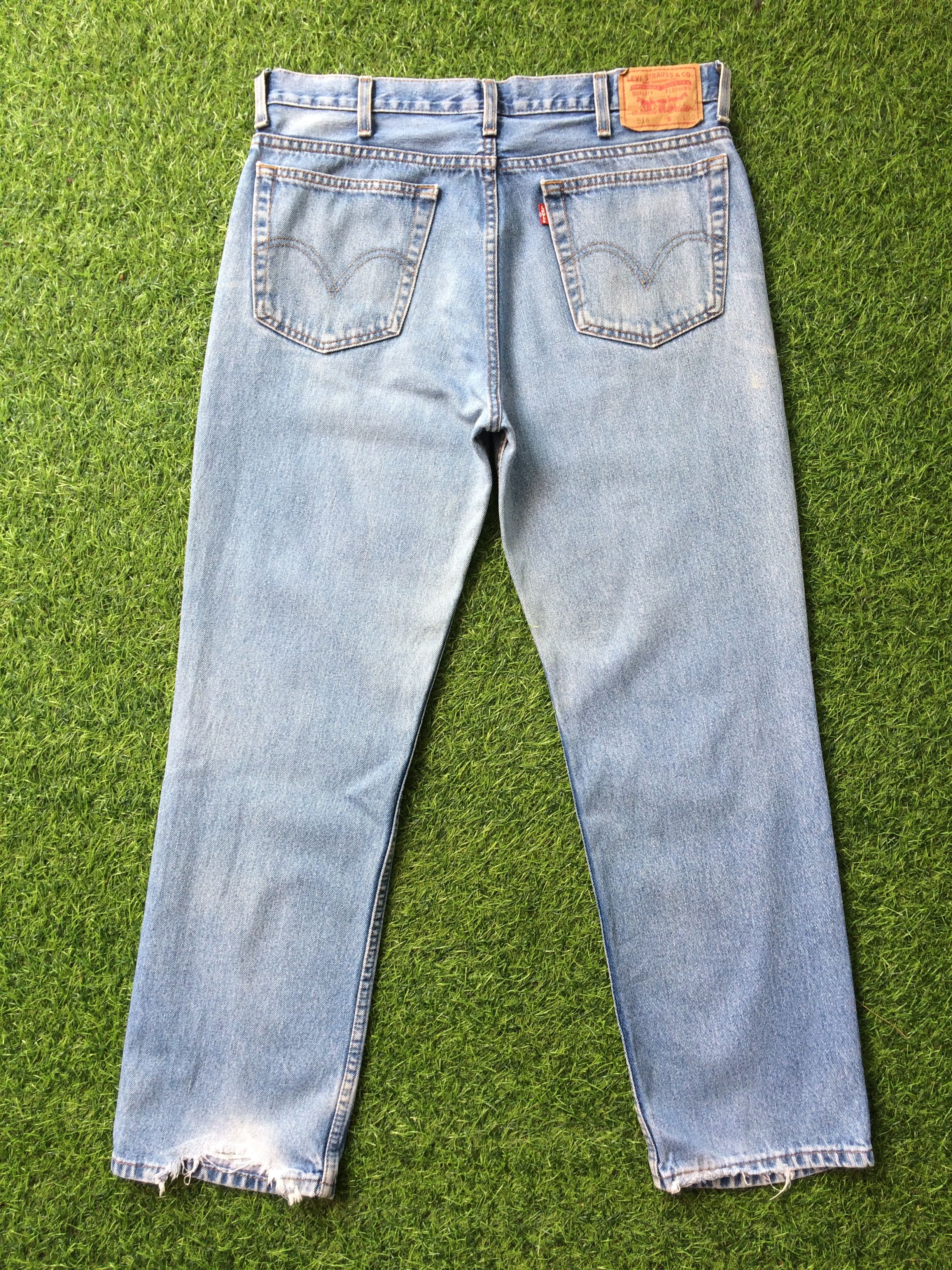 Levi's × Vintage Vintage Distressed Levis 516 Jeans #B-928 Size US 35 - 2 Thumbnail