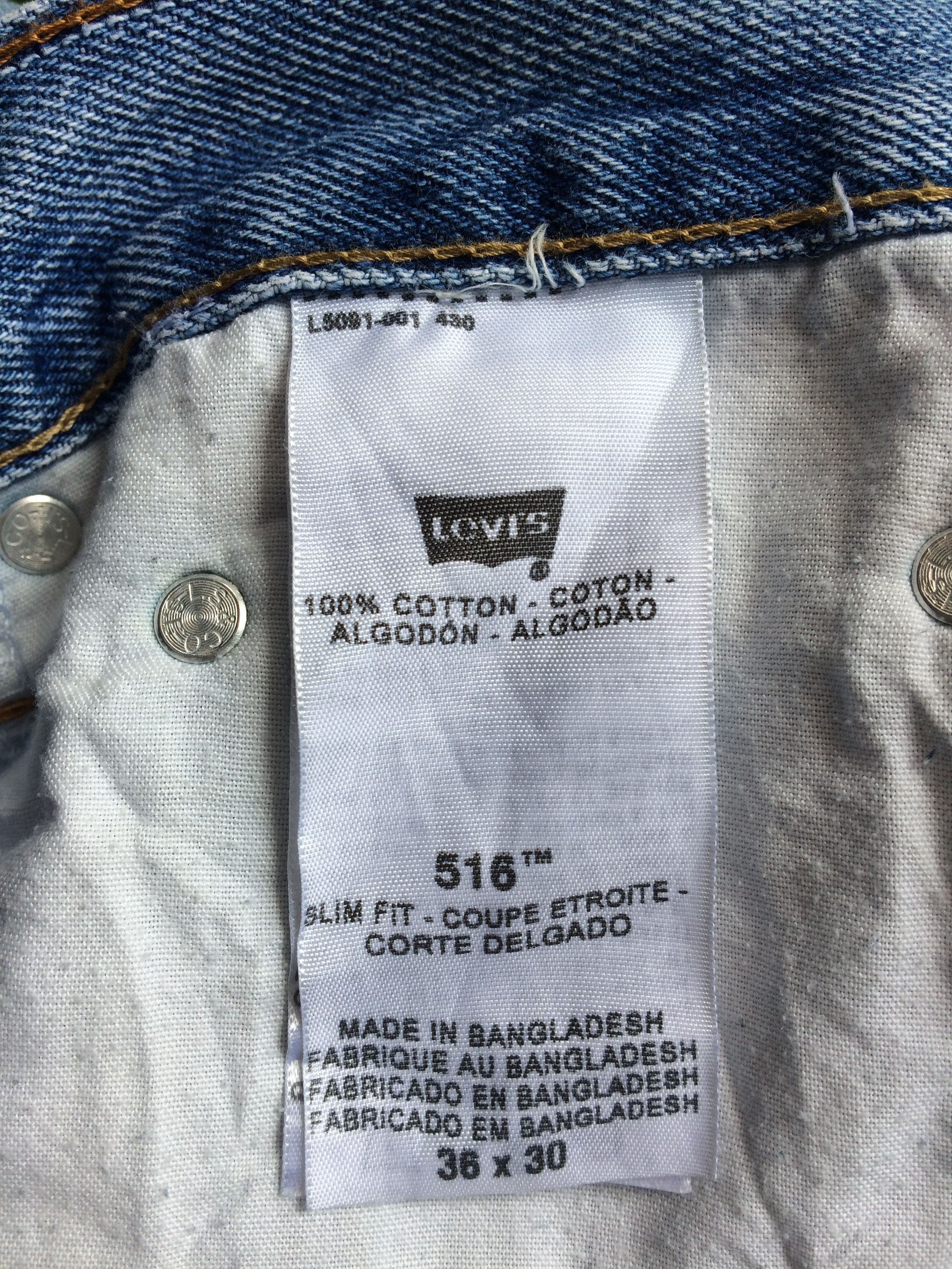 Levi's × Vintage Vintage Distressed Levis 516 Jeans #B-928 Size US 35 - 12 Thumbnail