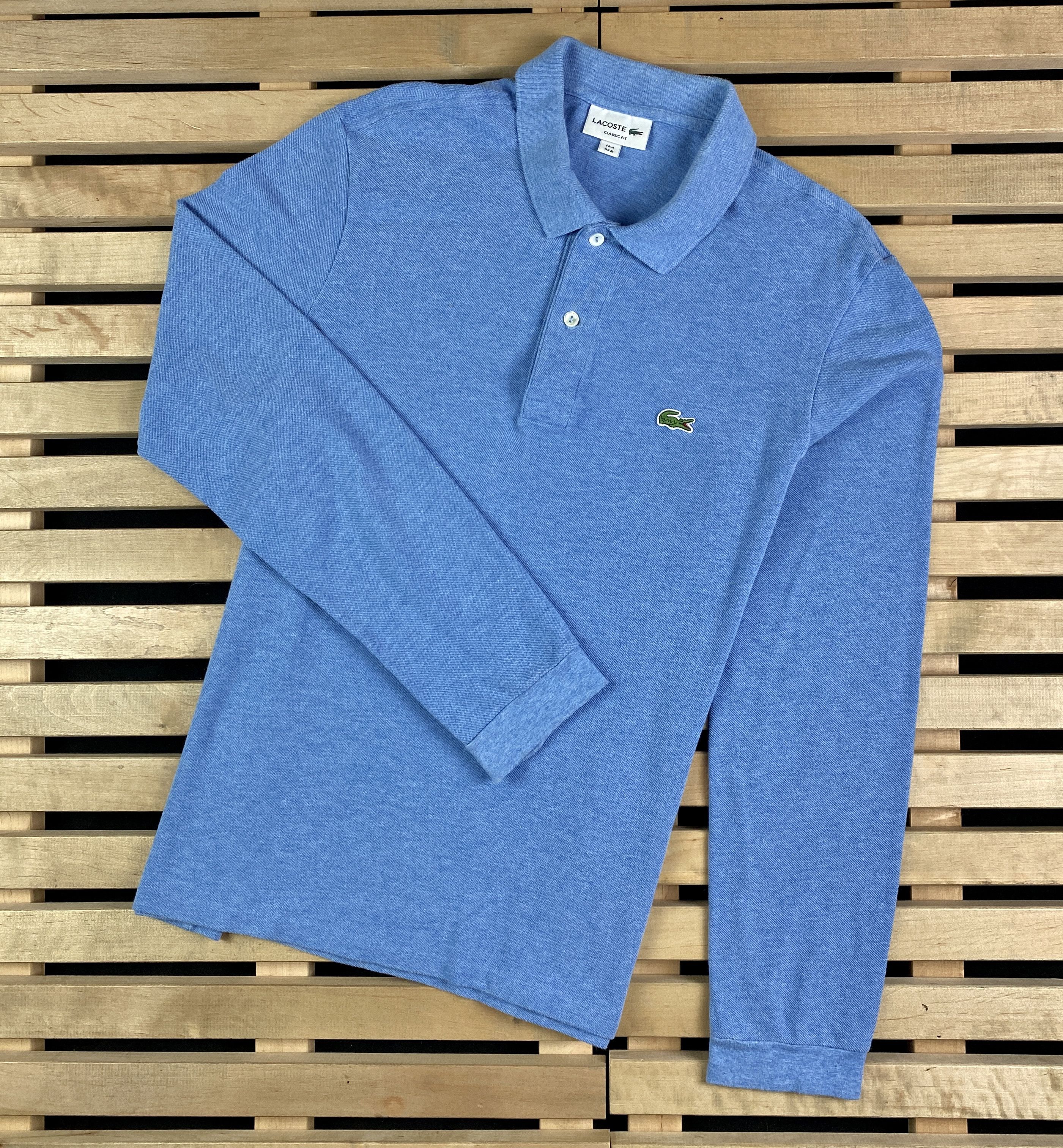 Lacoste Mens Polo Long Sleeve Sweatshirt Lacoste Size 4/M Size US M / EU 48-50 / 2 - 1 Thumbnail