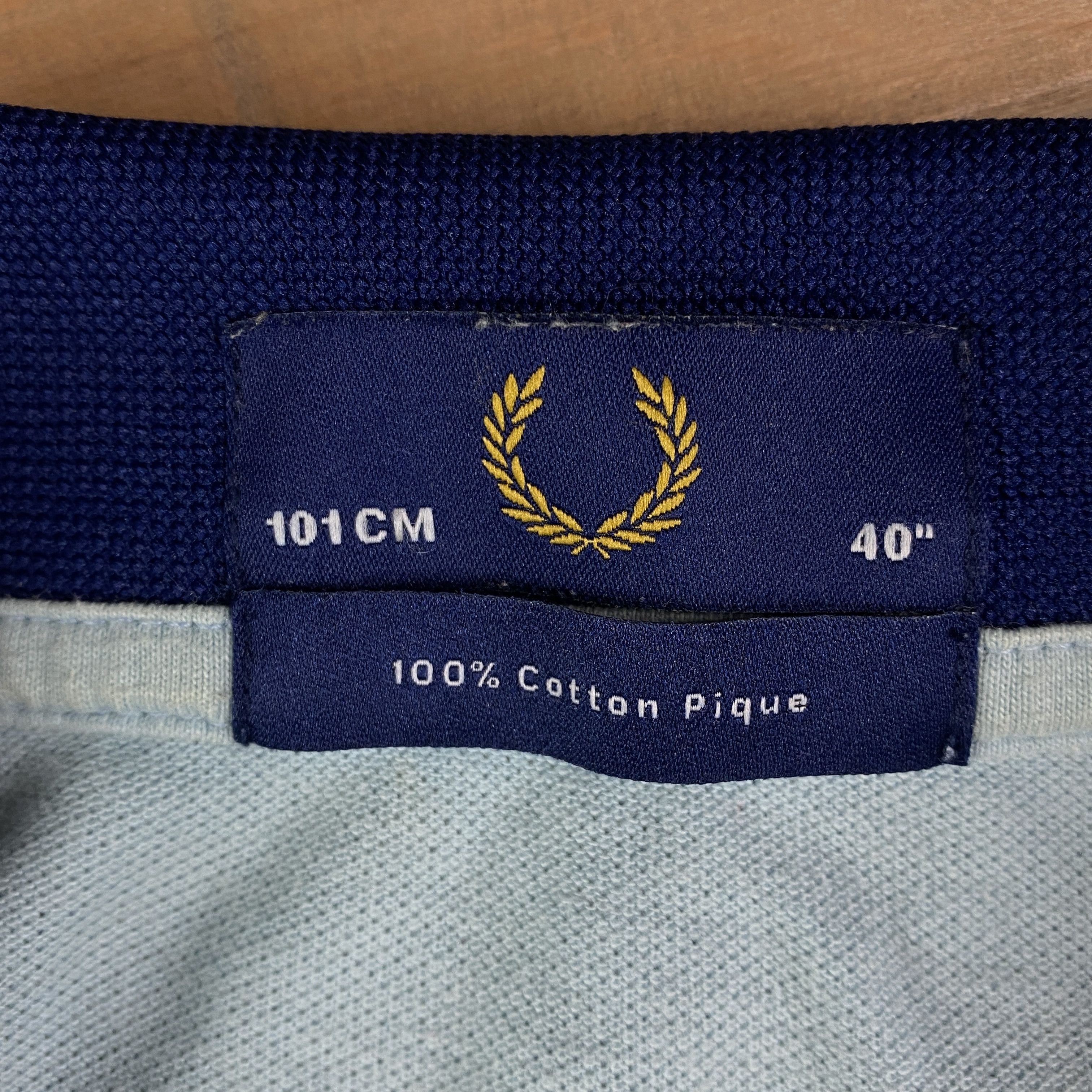 Fred Perry × Vintage Mens Zip Polo T-Shirt Fred Perry Vintage Size 101 cm Size US M / EU 48-50 / 2 - 5 Thumbnail