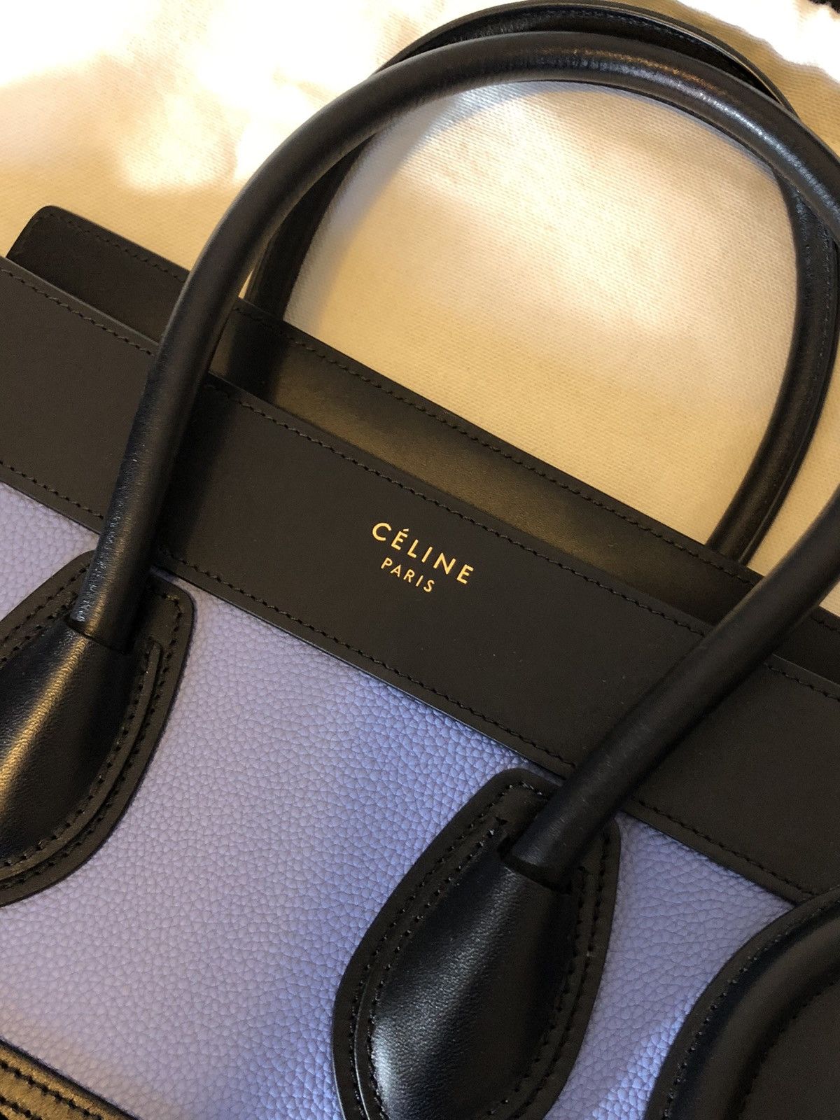 Celine Phoebe Philo Celine Luggage Multicolor Bag Leather & Suede Size ONE SIZE - 3 Thumbnail