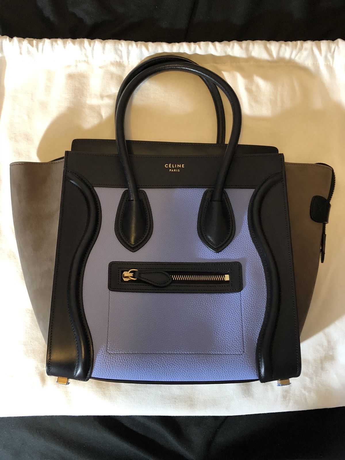 Celine Phoebe Philo Celine Luggage Multicolor Bag Leather & Suede Size ONE SIZE - 2 Thumbnail