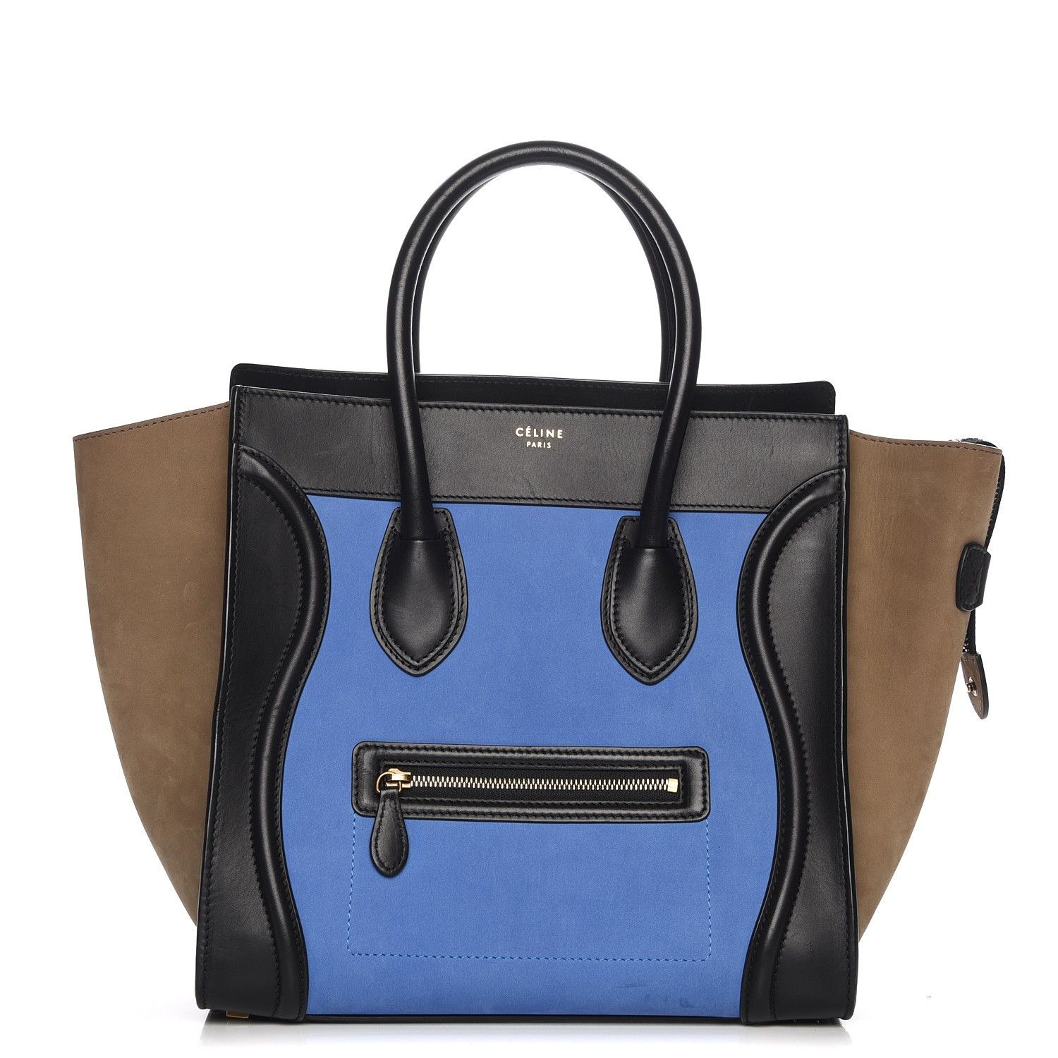 Celine Phoebe Philo Celine Luggage Multicolor Bag Leather & Suede Size ONE SIZE - 1 Thumbnail