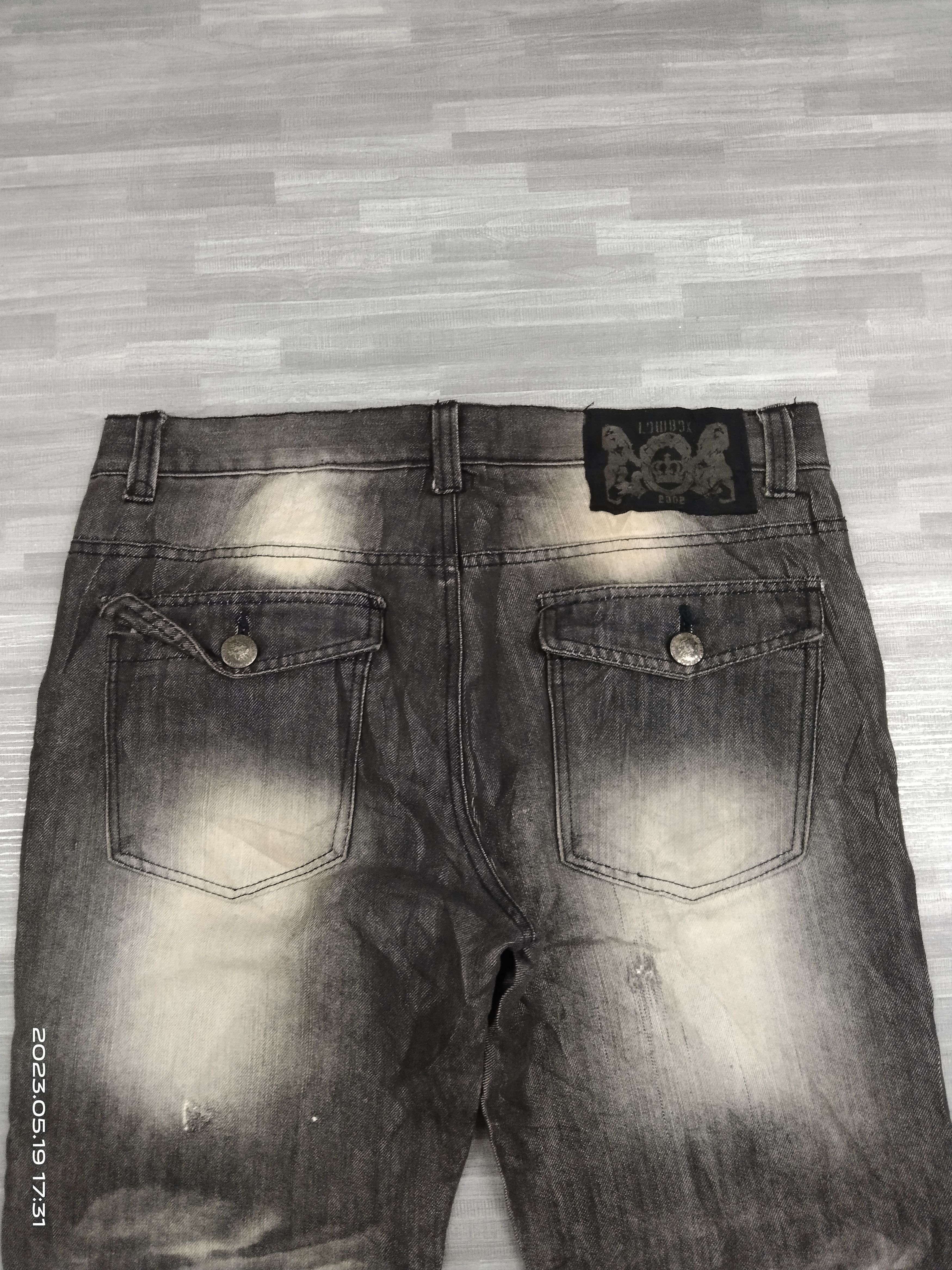 Japanese Brand FLARE RUSTY LOWBOX DENIM PANTS Size US 32 / EU 48 - 5 Thumbnail
