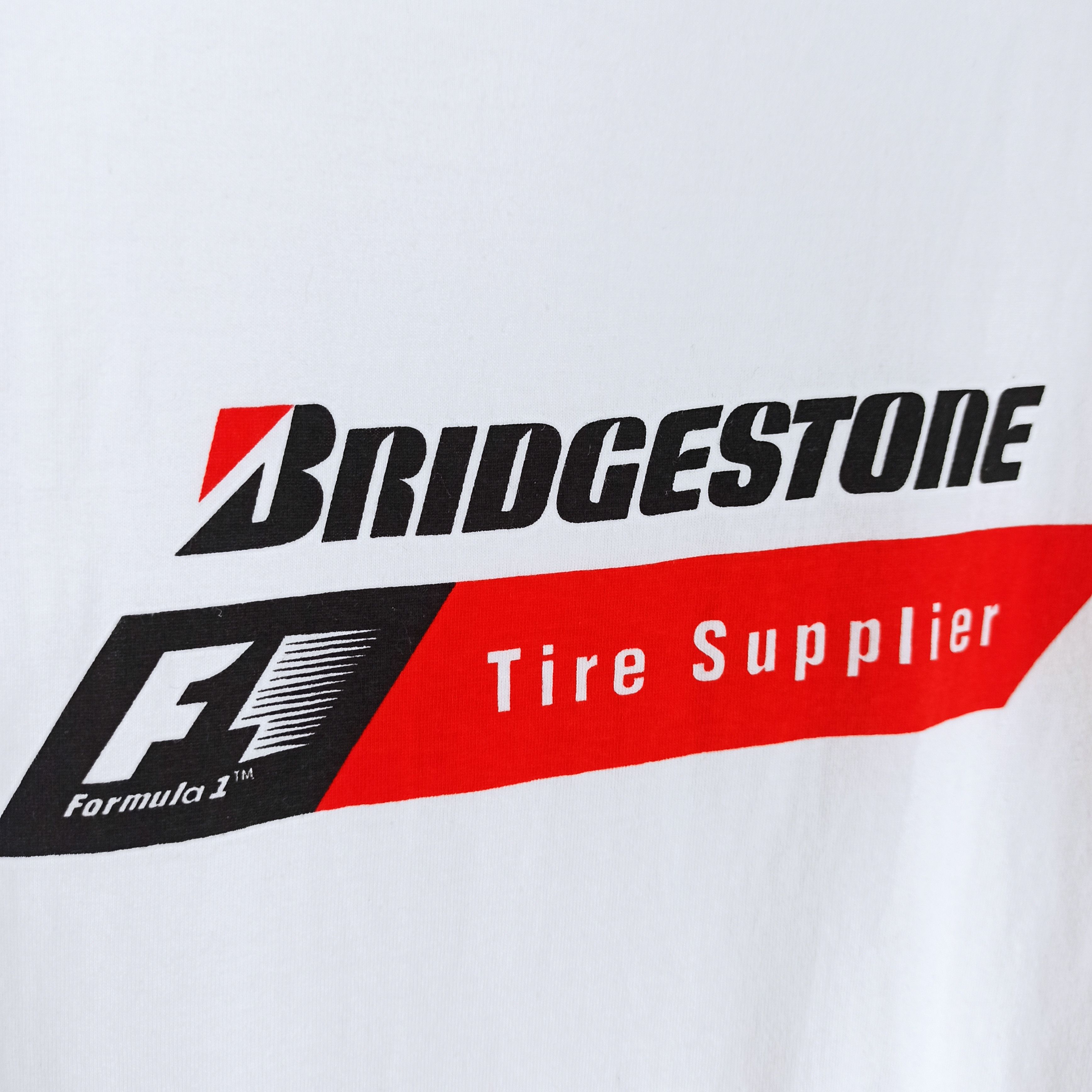 Vintage Rare🔥 Formula 1 Bridgestone Tire Supplier Tshirt Size US L / EU 52-54 / 3 - 3 Thumbnail