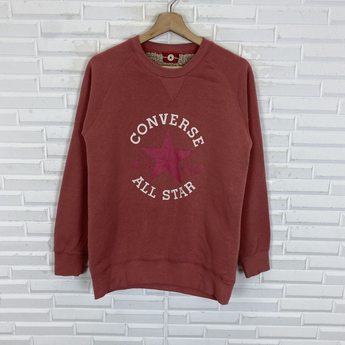 Converse Converse All Star Sherpa Inside Sweatershirt Size L / US 10 / IT 46 - 2 Thumbnail