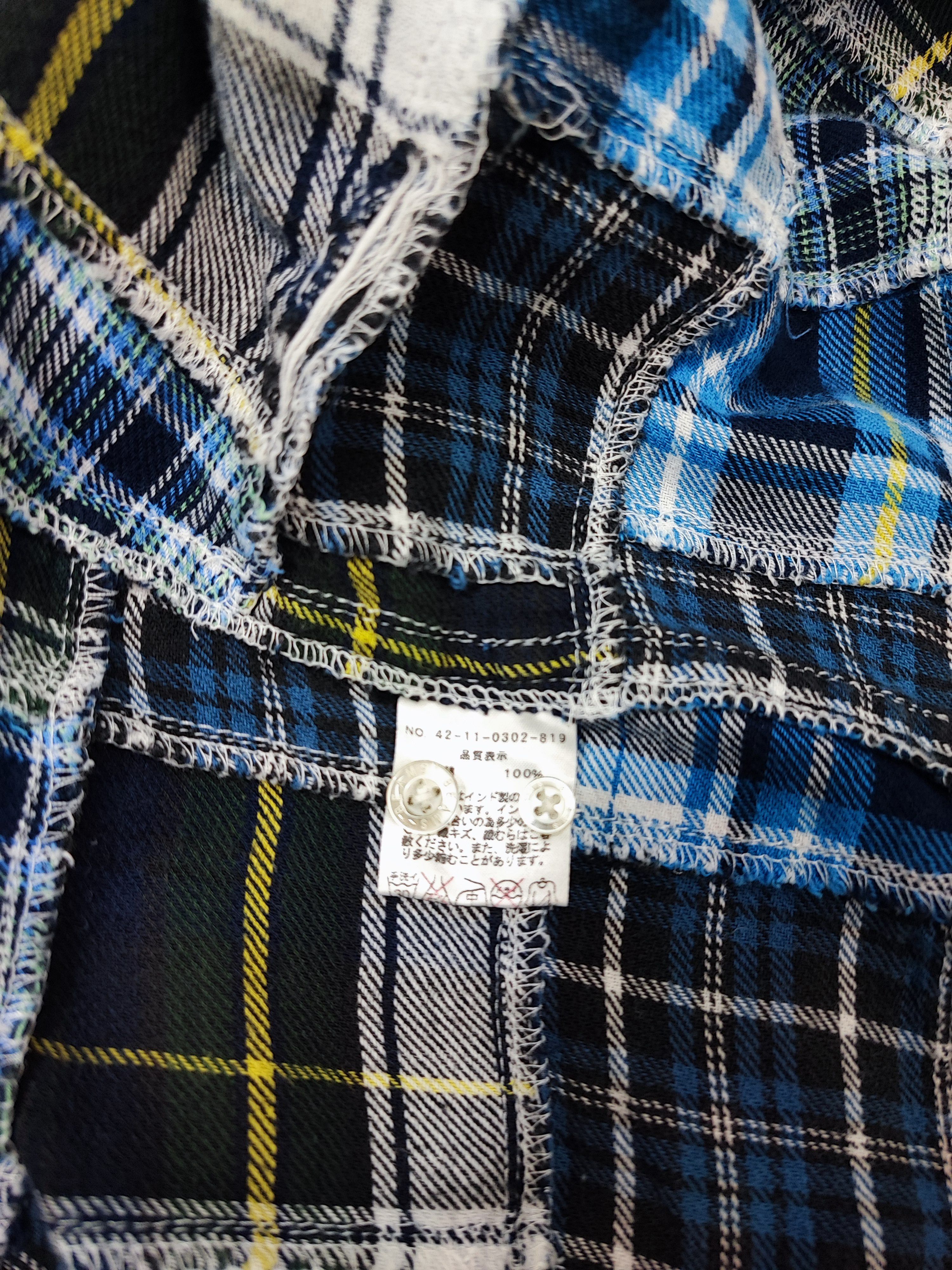 Beams Japan Vintage Beams Button up Patchwork Shirt Size US M / EU 48-50 / 2 - 6 Thumbnail