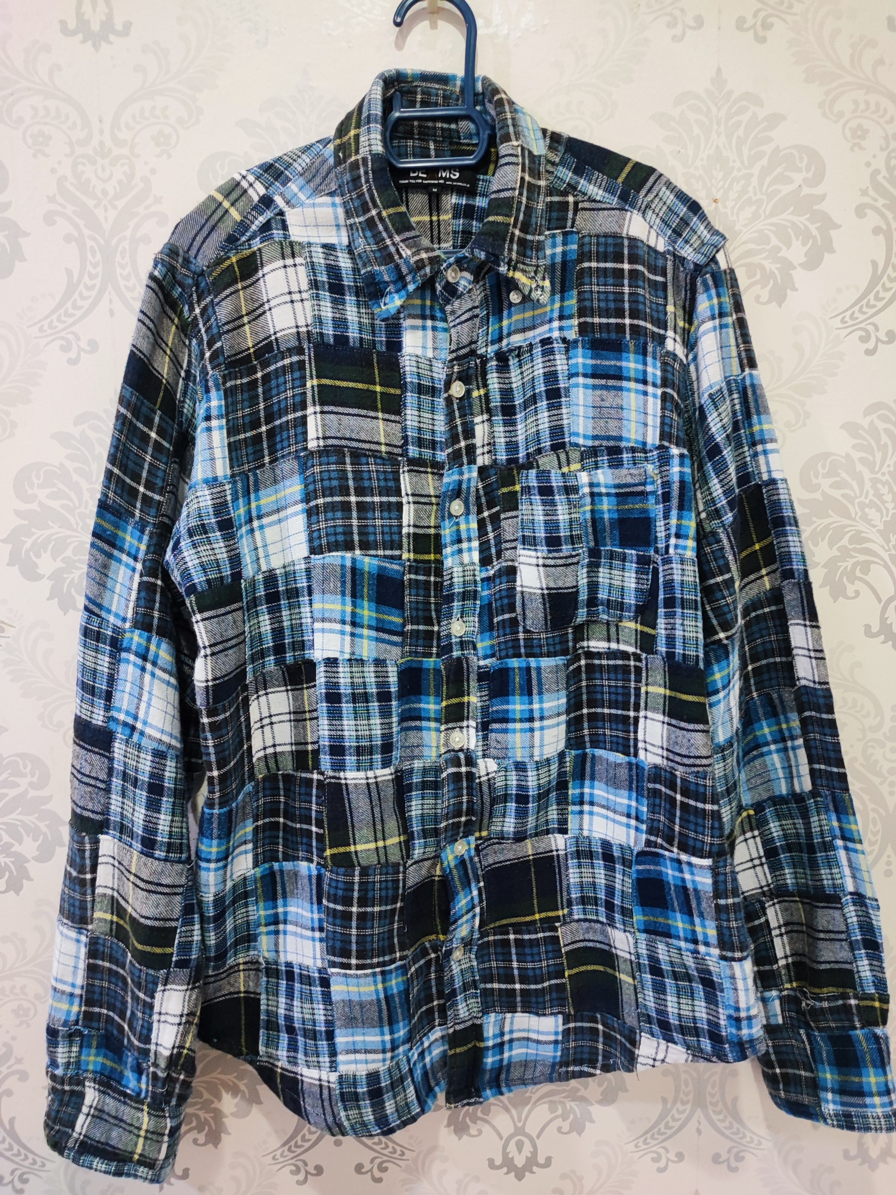 Beams Japan Vintage Beams Button up Patchwork Shirt Size US M / EU 48-50 / 2 - 1 Thumbnail