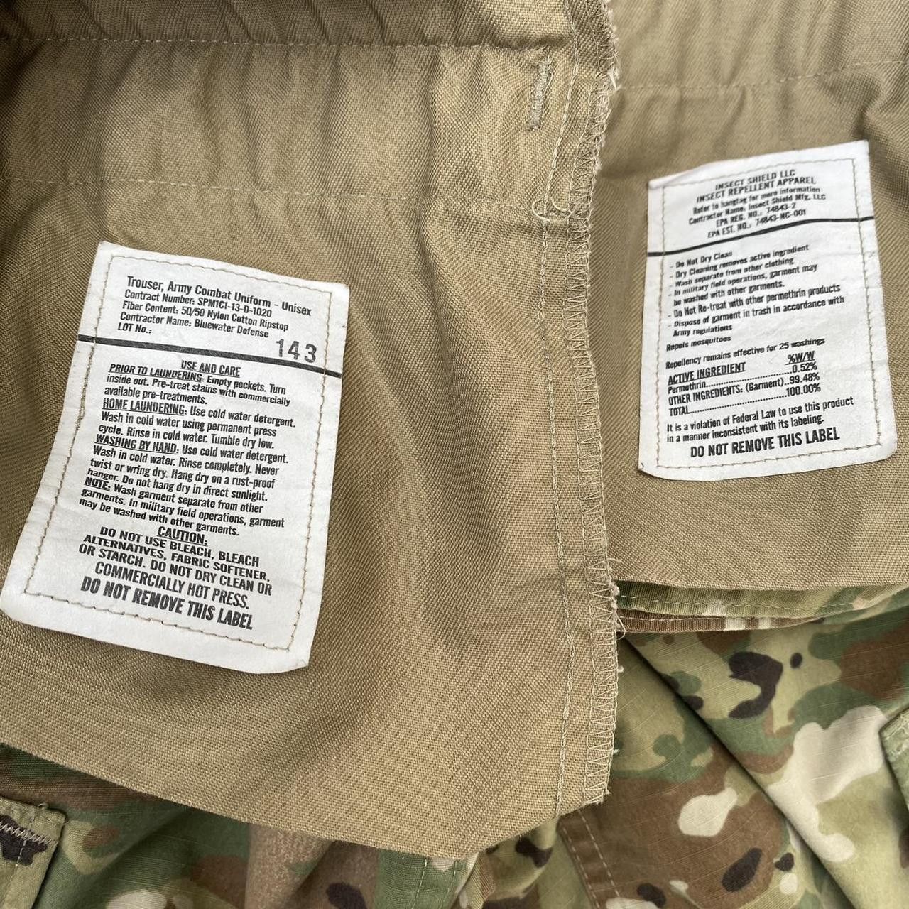 Vintage VINTAGE MILITARY ARMY COMBAT UNIFORM CAMOUFLAGE BDU PANTS Size US 31 - 3 Thumbnail