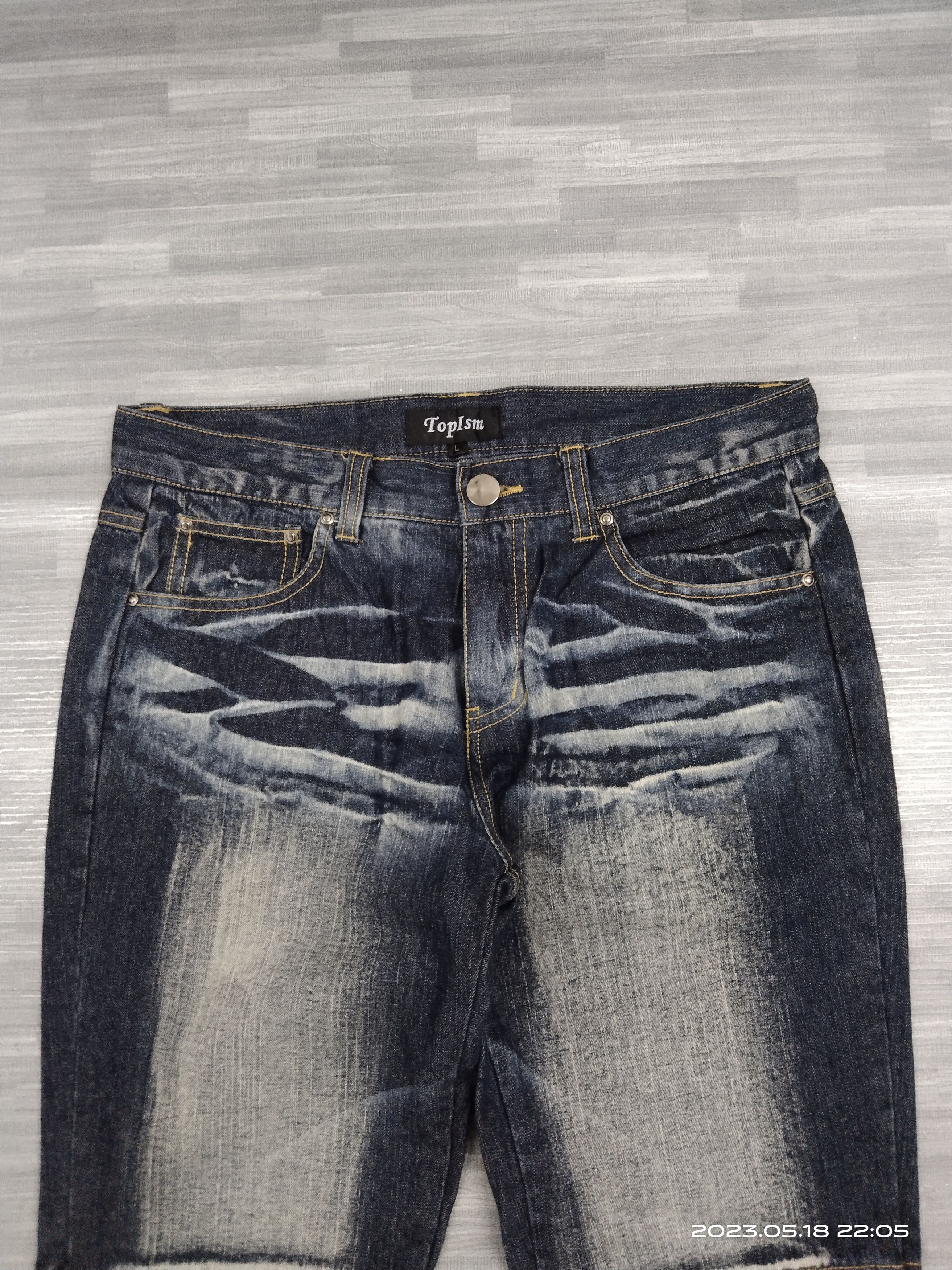 If Six Was Nine FLARE SICK WASHED TOPISM DENIM PANTS Size US 31 - 4 Thumbnail