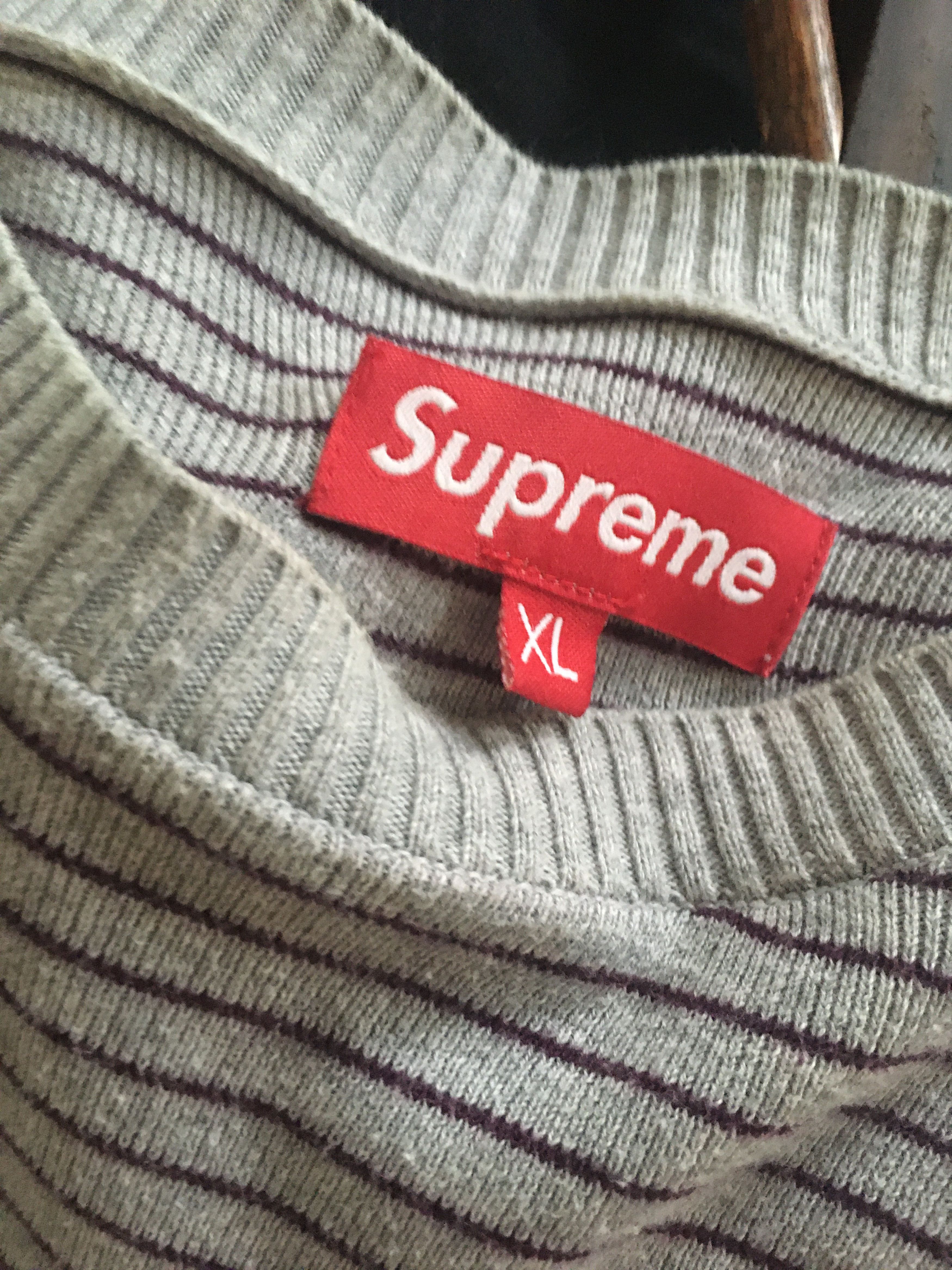 Supreme 90's Stripped Sweater Size US XL / EU 56 / 4 - 4 Thumbnail