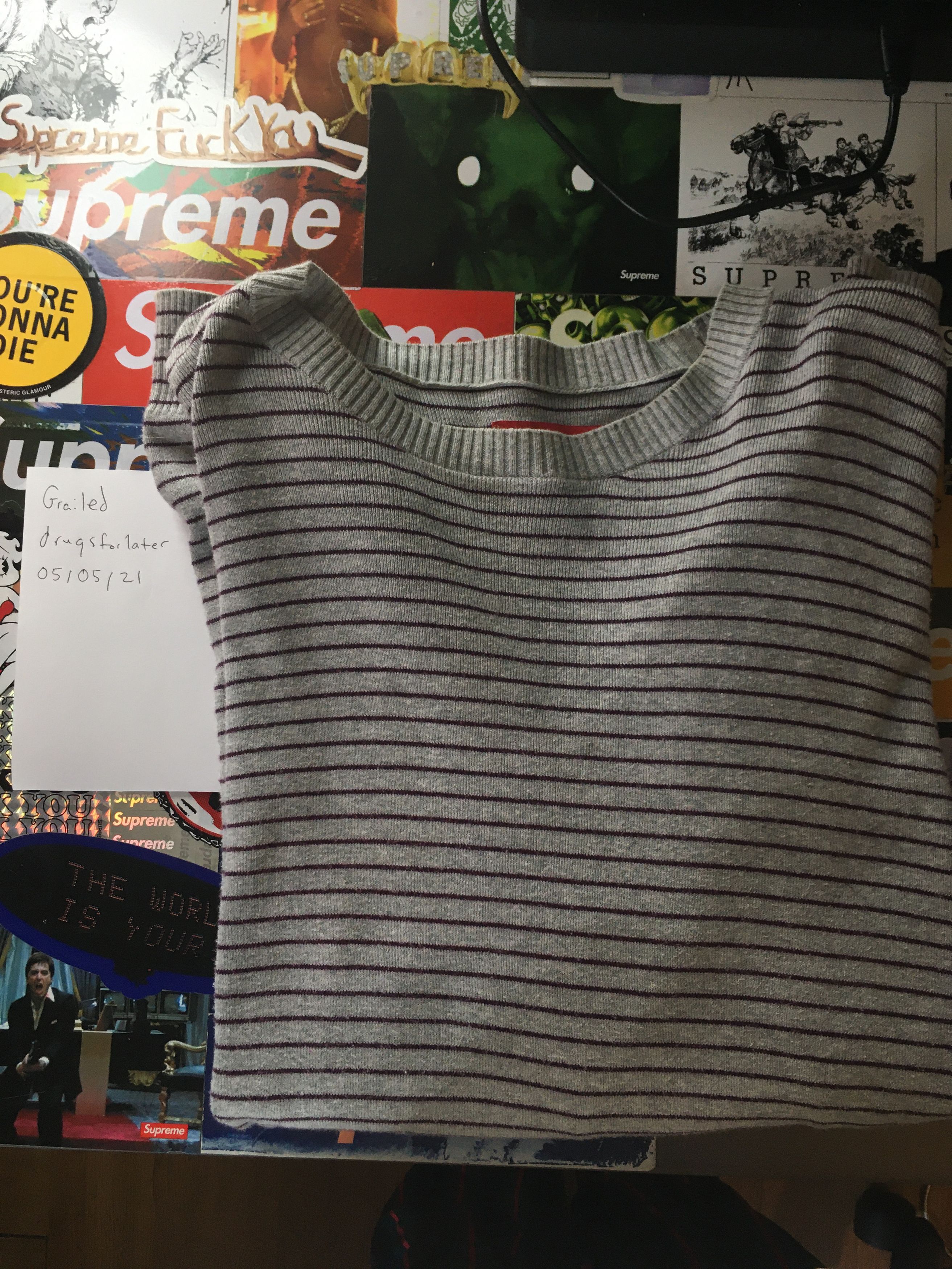 Supreme 90's Stripped Sweater Size US XL / EU 56 / 4 - 2 Thumbnail