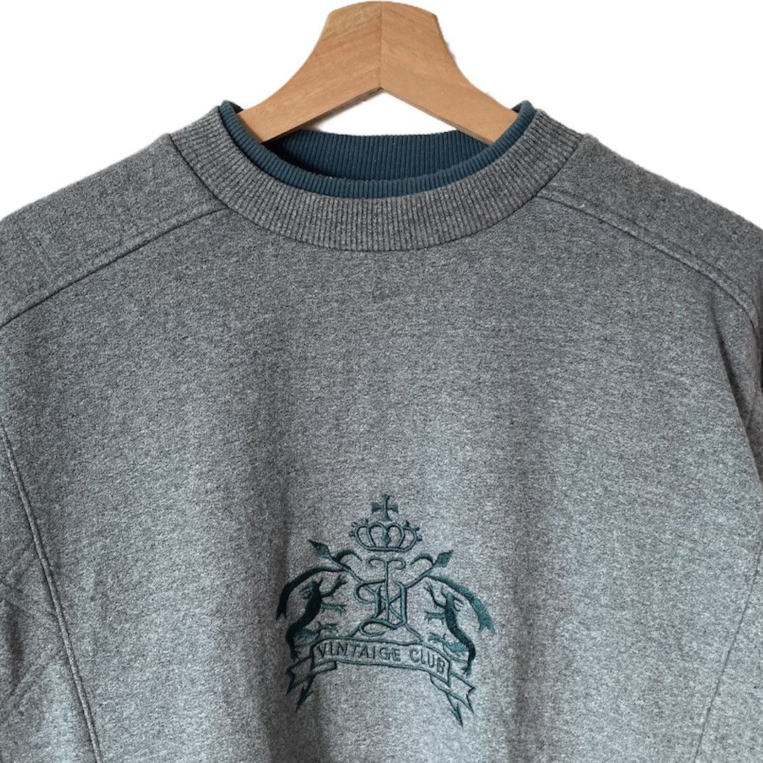 Designer Japanese Vintage Club Double Collar Sweater Size US M / EU 48-50 / 2 - 3 Thumbnail