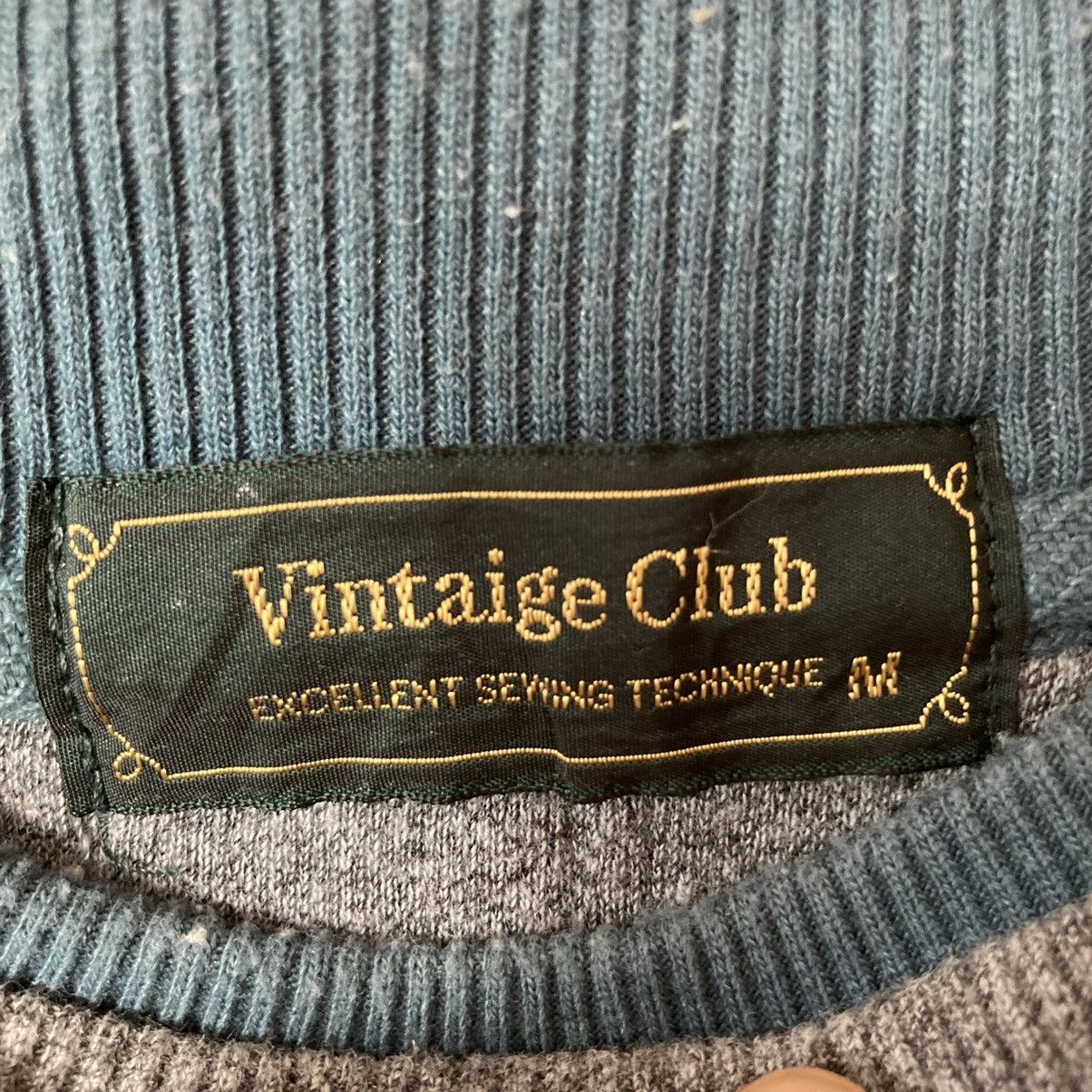 Designer Japanese Vintage Club Double Collar Sweater Size US M / EU 48-50 / 2 - 12 Thumbnail