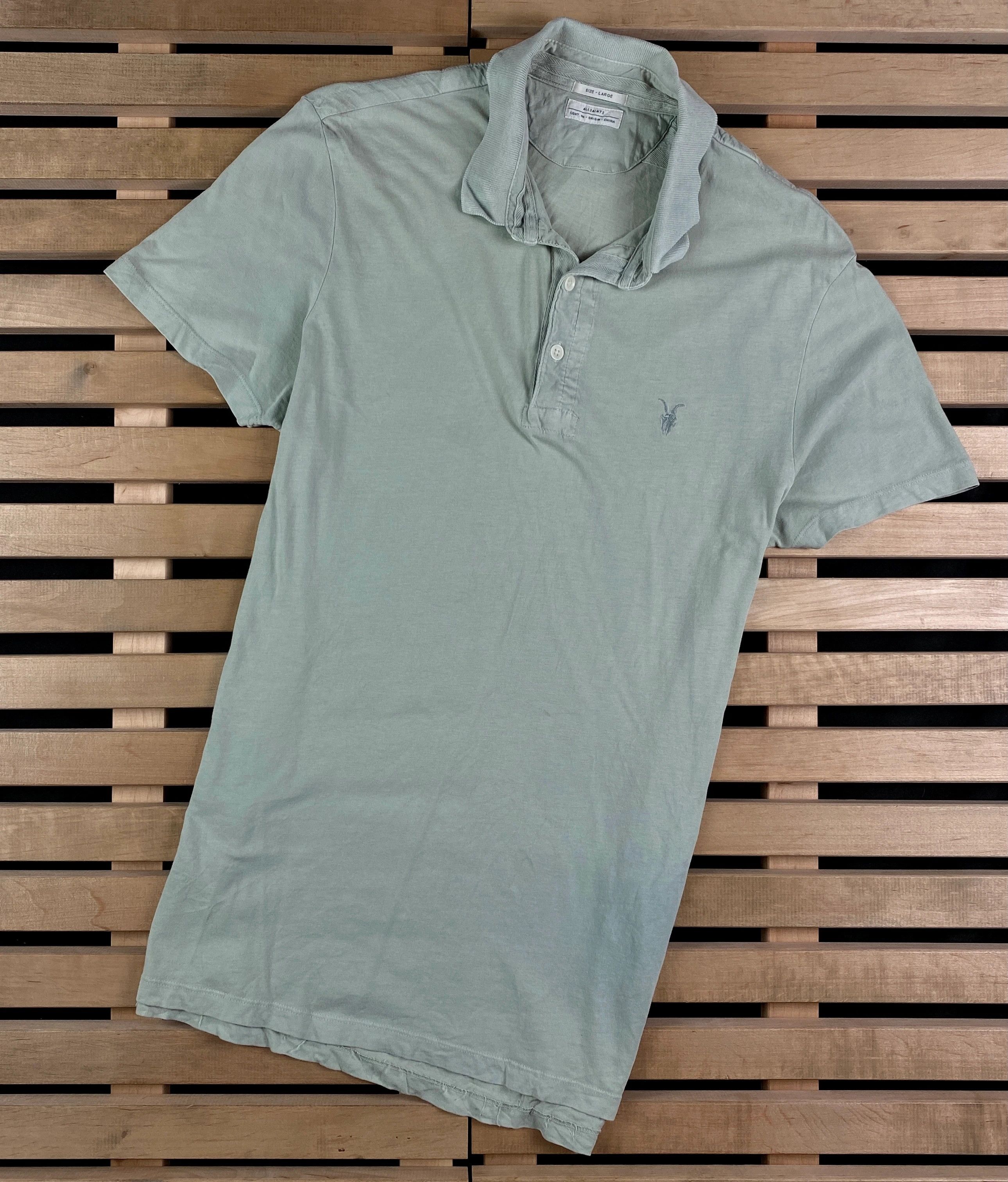 Allsaints Mens Polo T Shirt Allsaints Size L Size US L / EU 52-54 / 3 - 1 Thumbnail