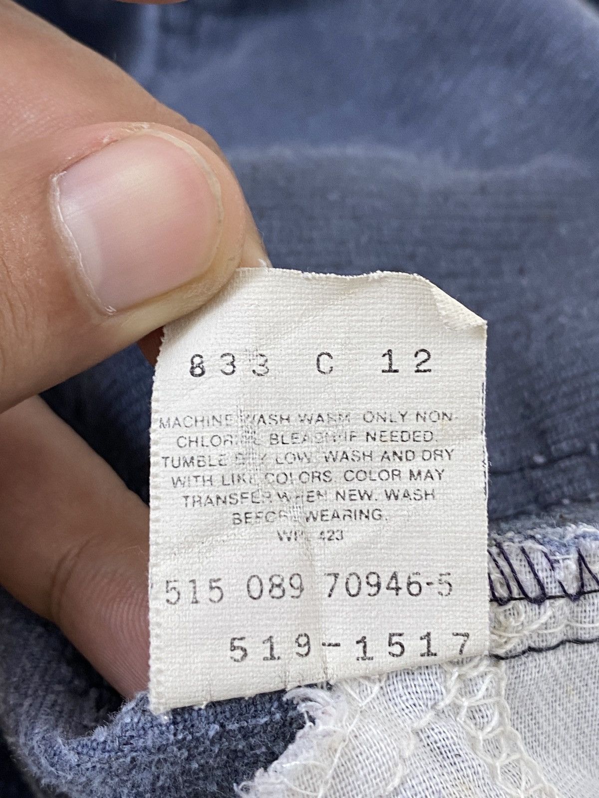 Levi's Levis Corduroy Denim Jeans Size US 33 - 13 Thumbnail