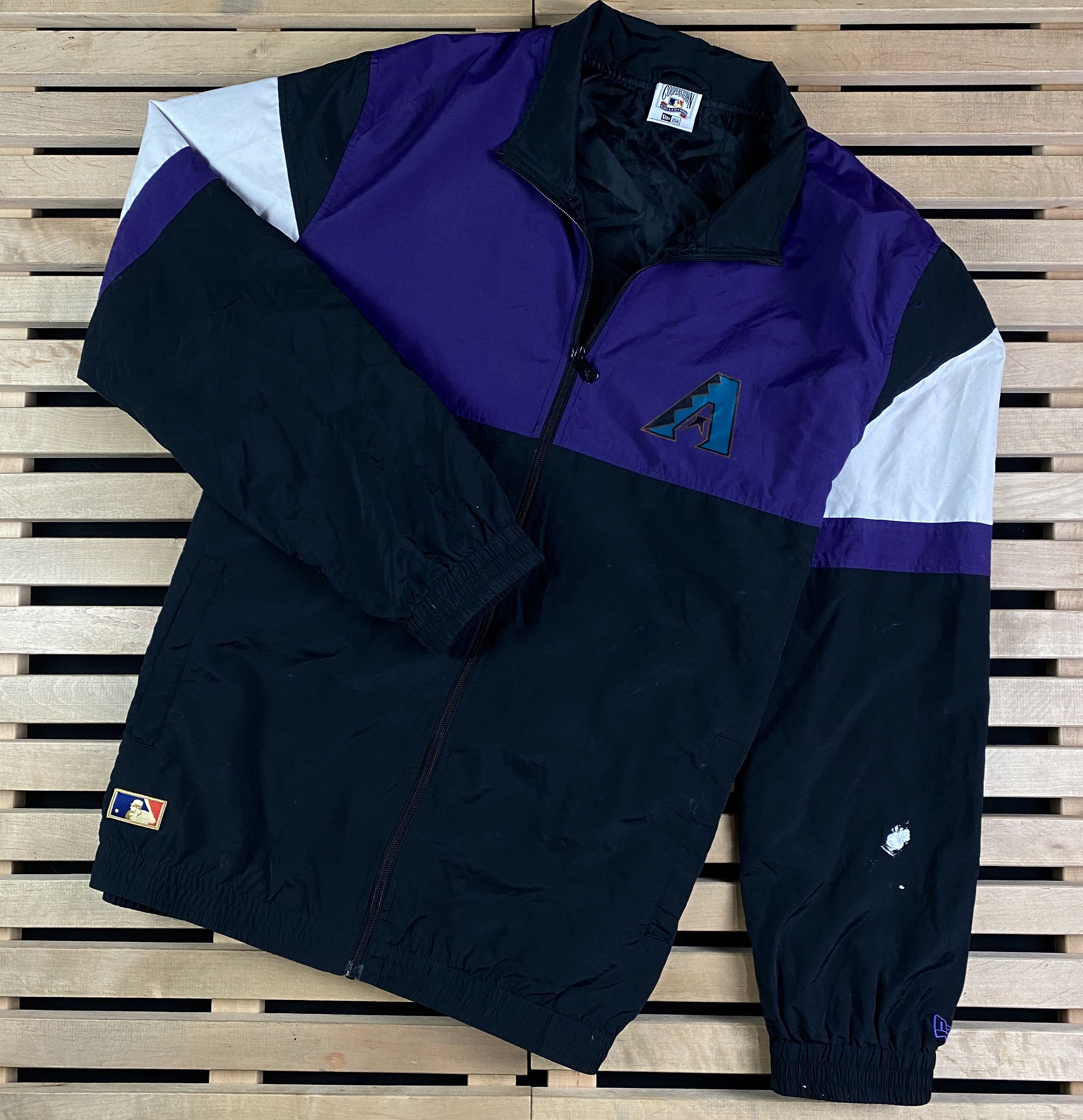 New Era × Vintage Mens Bomber Jacket Diamond Backs Vintage Size XXL 3XL Size US XXL / EU 58 / 5 - 1 Thumbnail