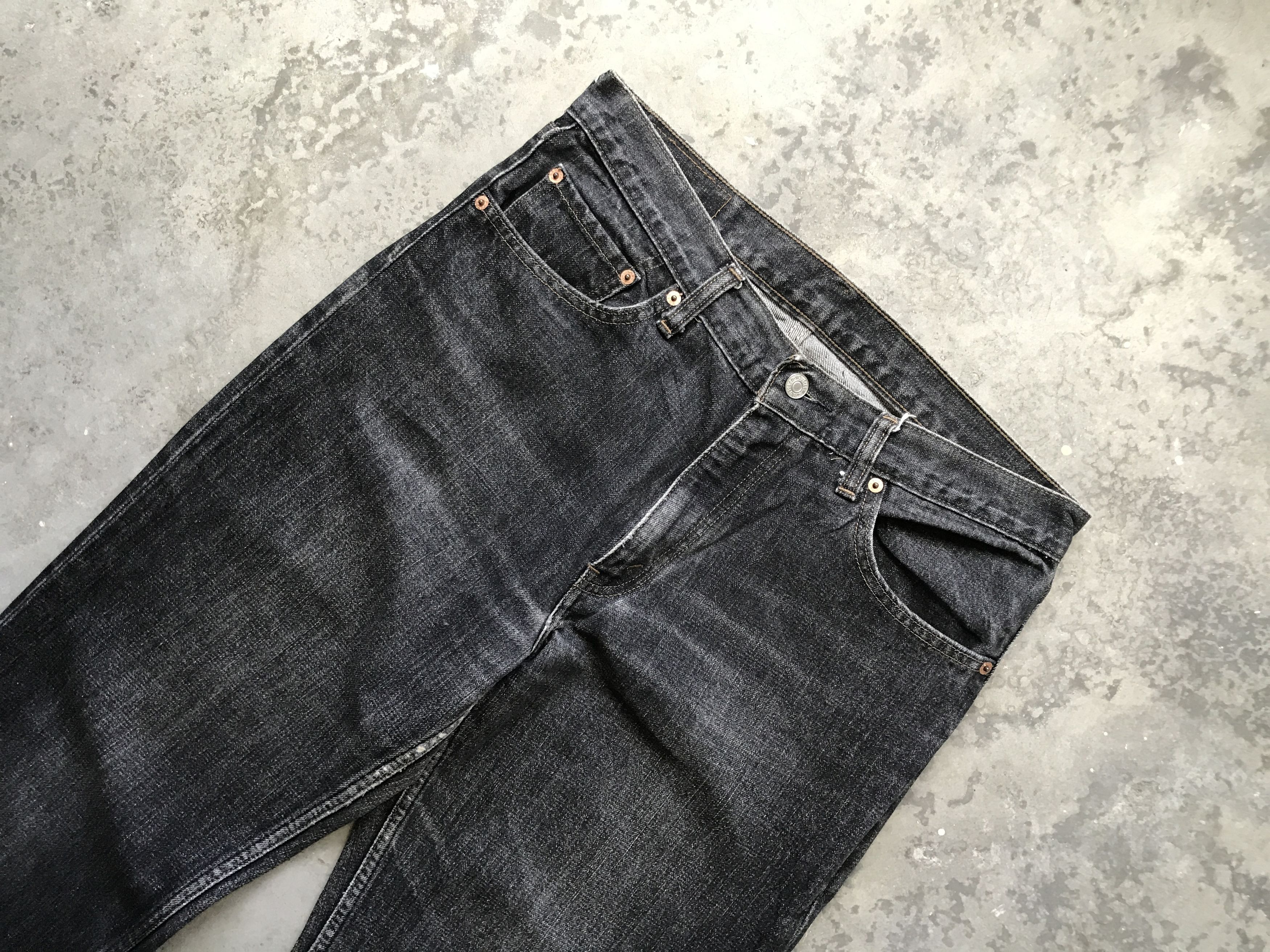 Levi's VLEV64 - Levis 533 Black Jeans Size US 33 - 2 Thumbnail