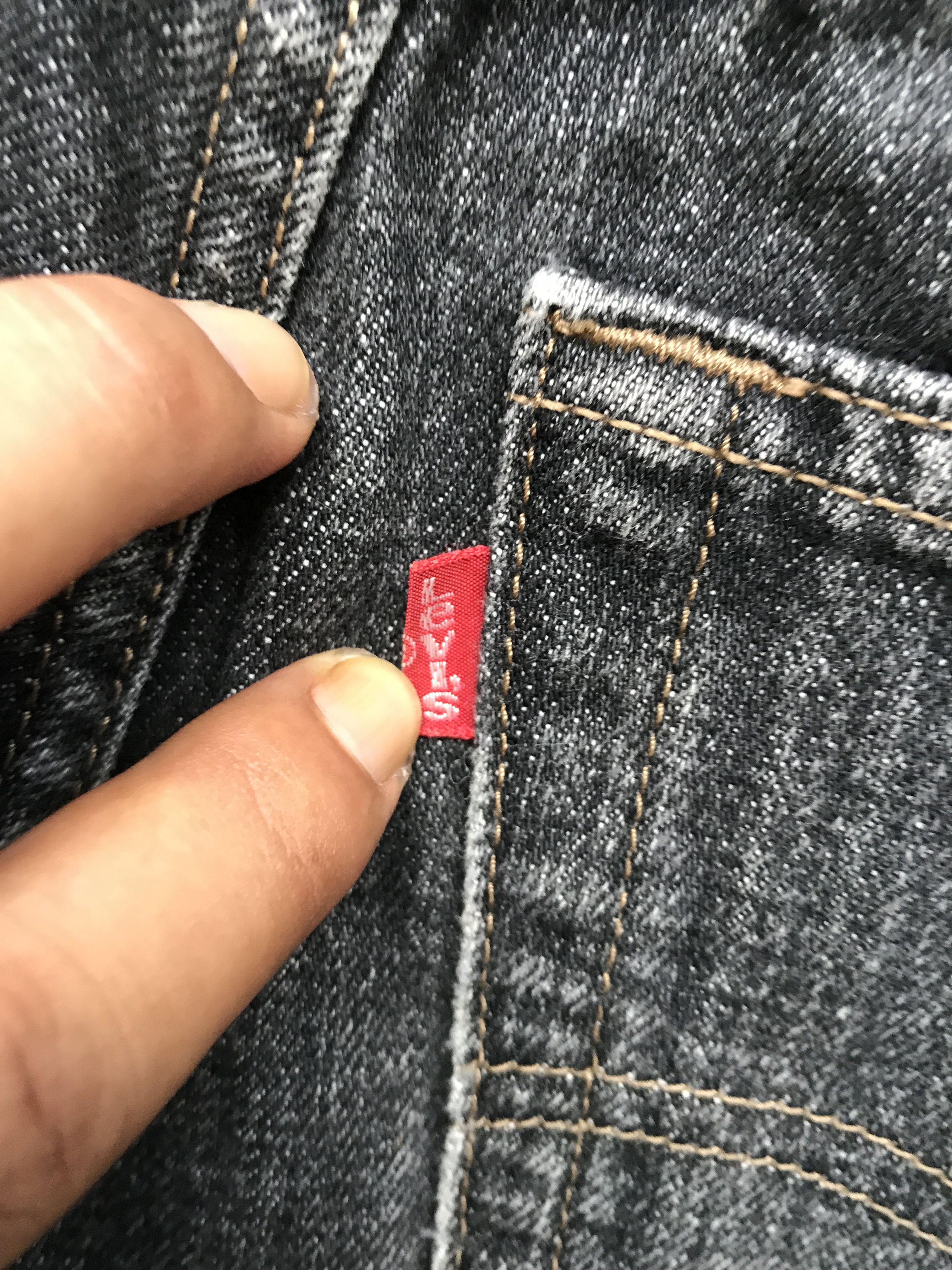Levi's VLEV64 - Levis 533 Black Jeans Size US 33 - 14 Thumbnail