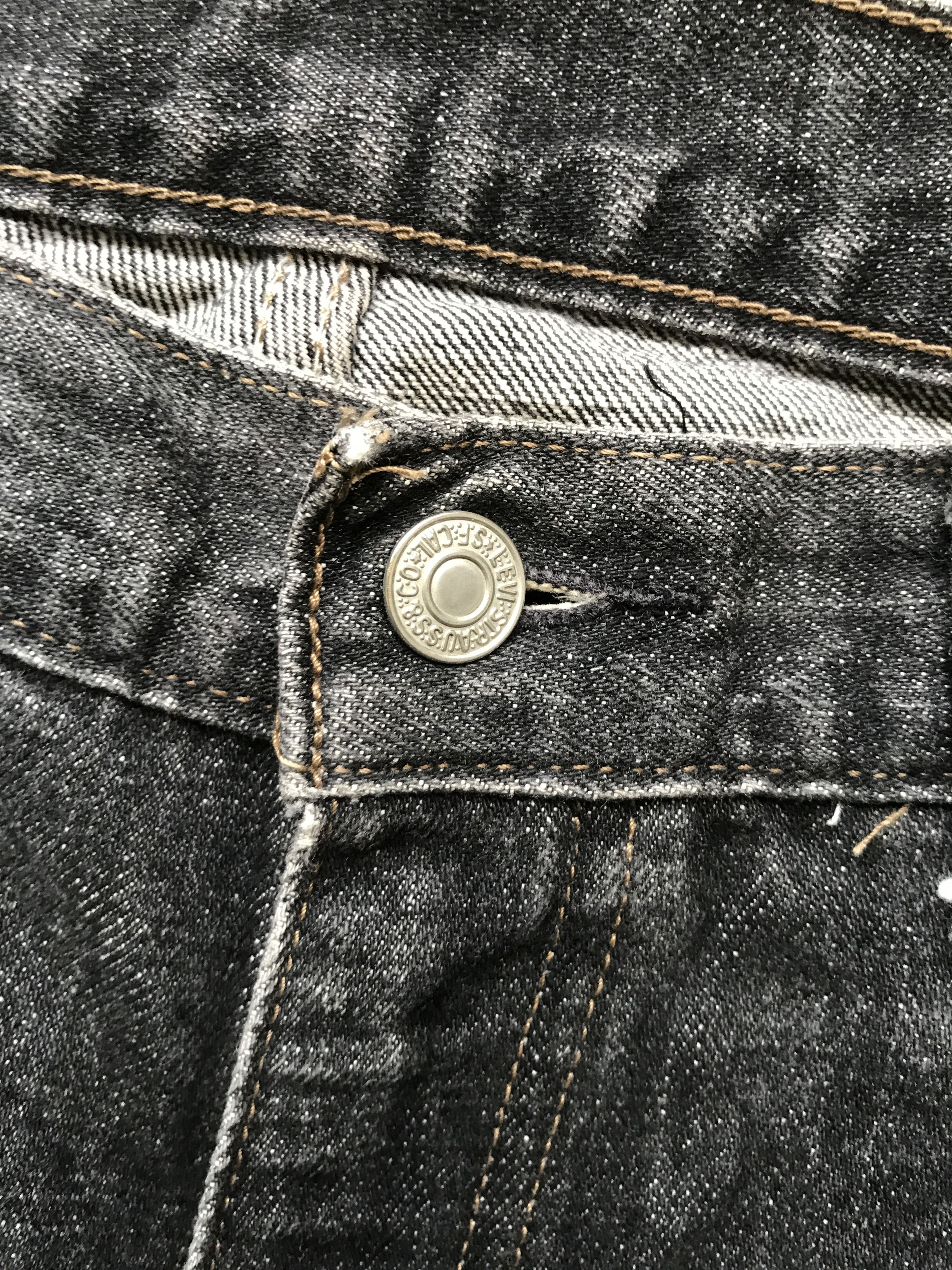 Levi's VLEV64 - Levis 533 Black Jeans Size US 33 - 4 Thumbnail