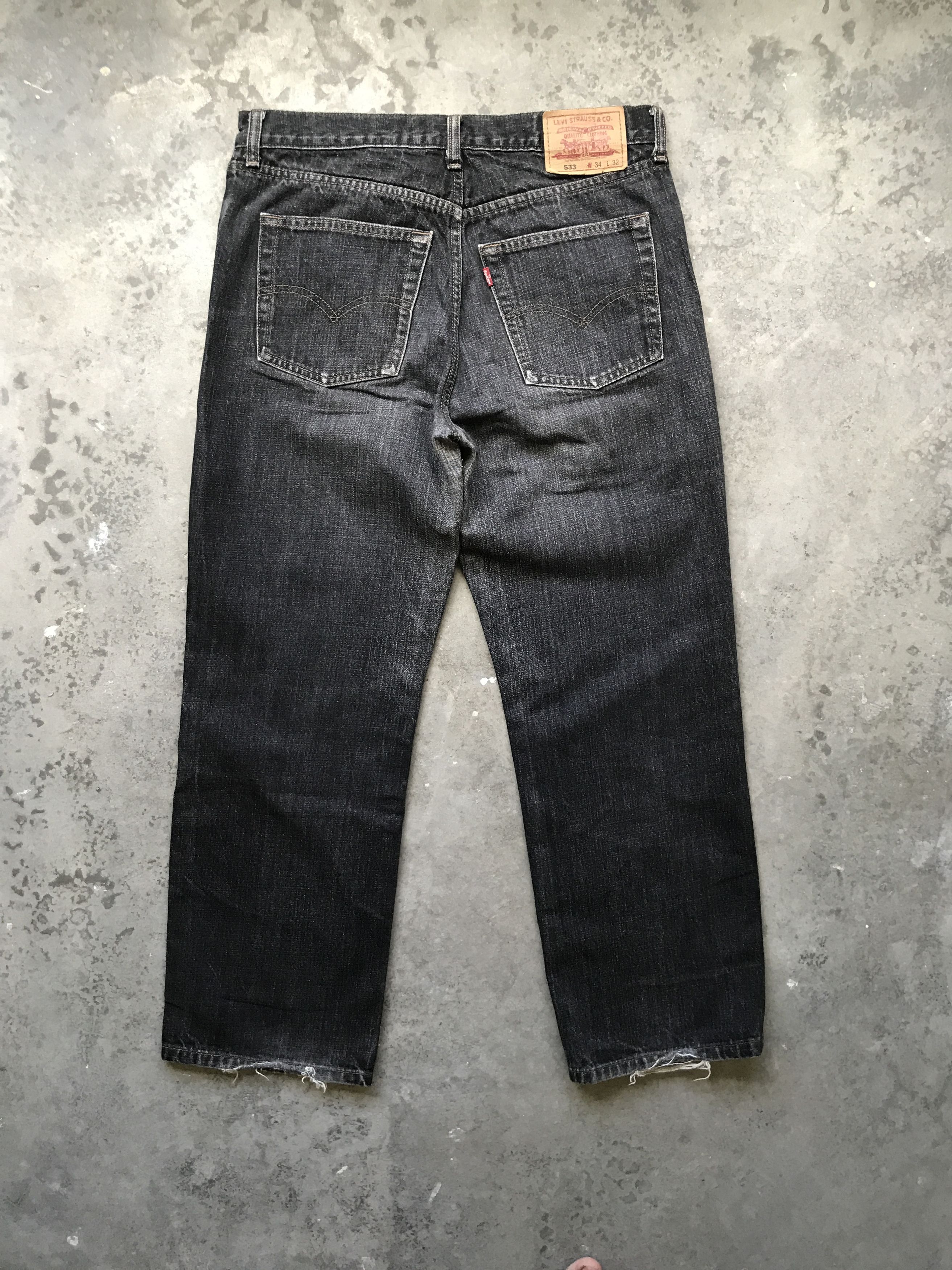 Levi's VLEV64 - Levis 533 Black Jeans Size US 33 - 8 Thumbnail