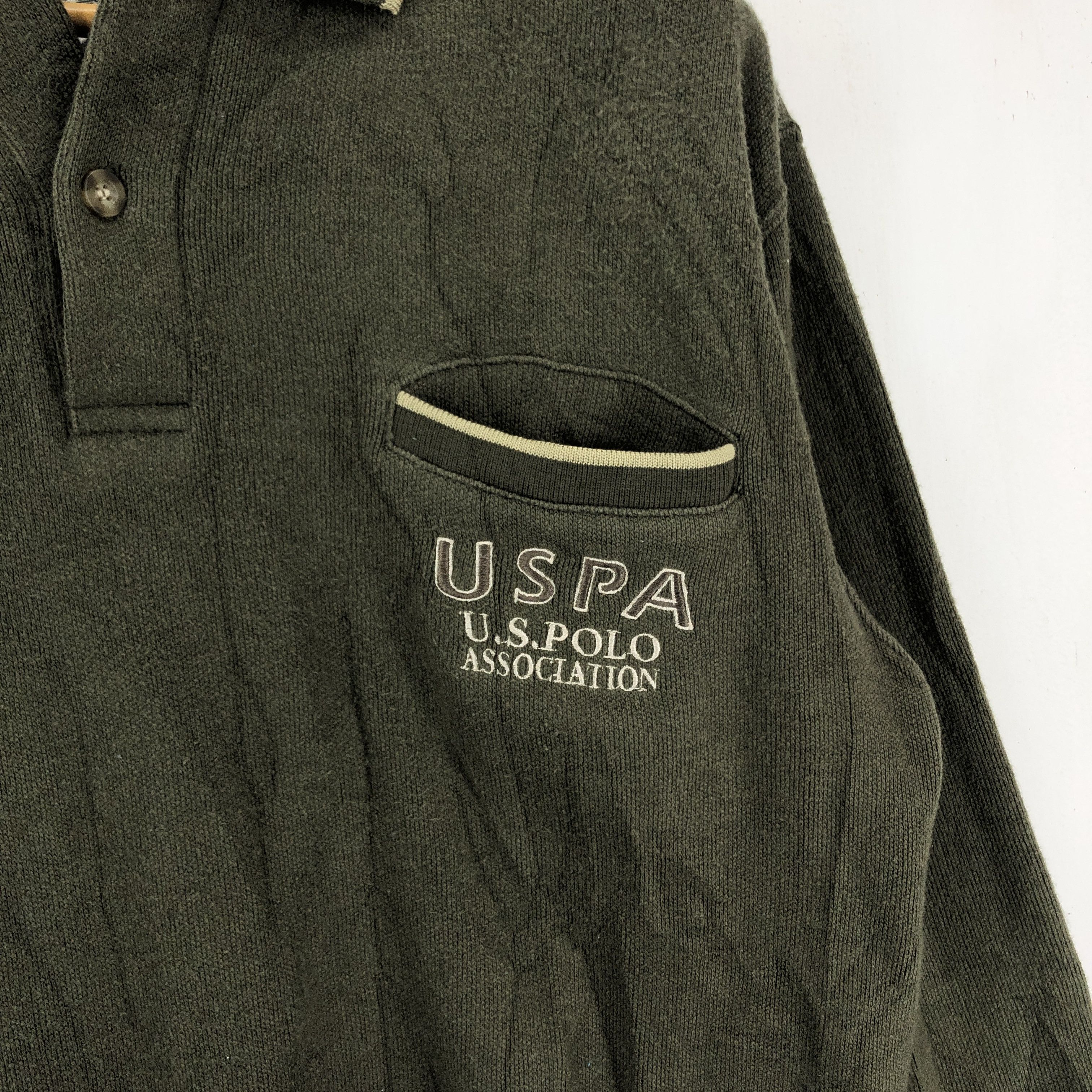 U.S. Polo Assn. U.S POLO Button Sweatshirt Single Pocket #1851-41 Size US M / EU 48-50 / 2 - 2 Thumbnail