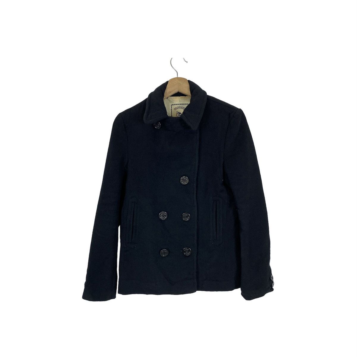 Japanese Brand × Mossy Oaks × Moussy Moussy Double Breasted Wool Pea Coat |  Grailed