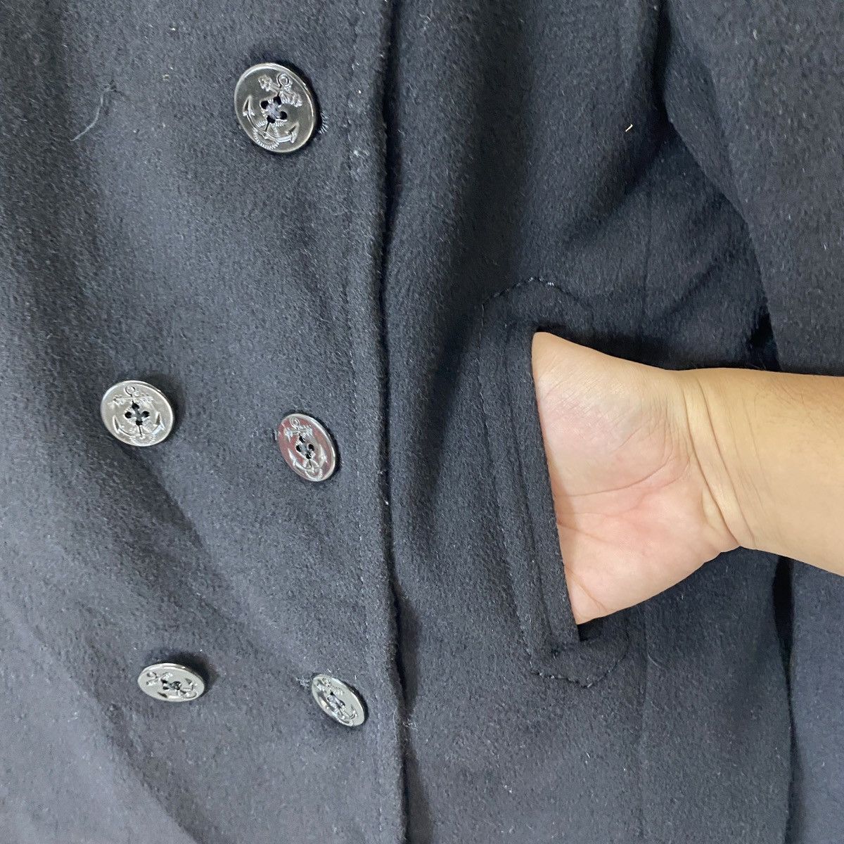 MOUSSY 🔥LAST PRICE🔥 Moussy Double Breasted Wool Pea Coat Size XS / US 0-2 / IT 36-38 - 11 Thumbnail