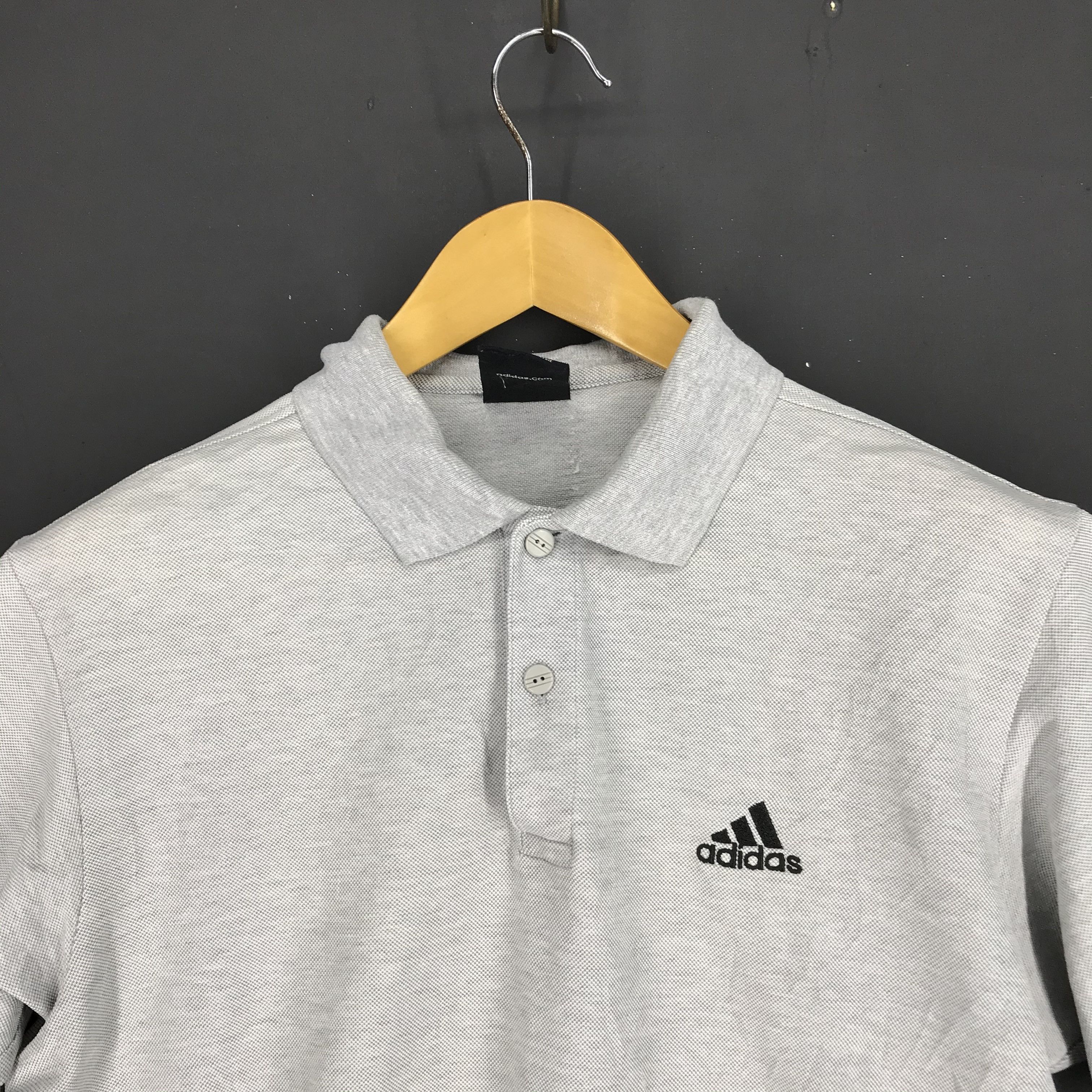 Adidas ADIDAS THREE STRIPE Polo T Shirt #2371-82 Size US M / EU 48-50 / 2 - 2 Thumbnail