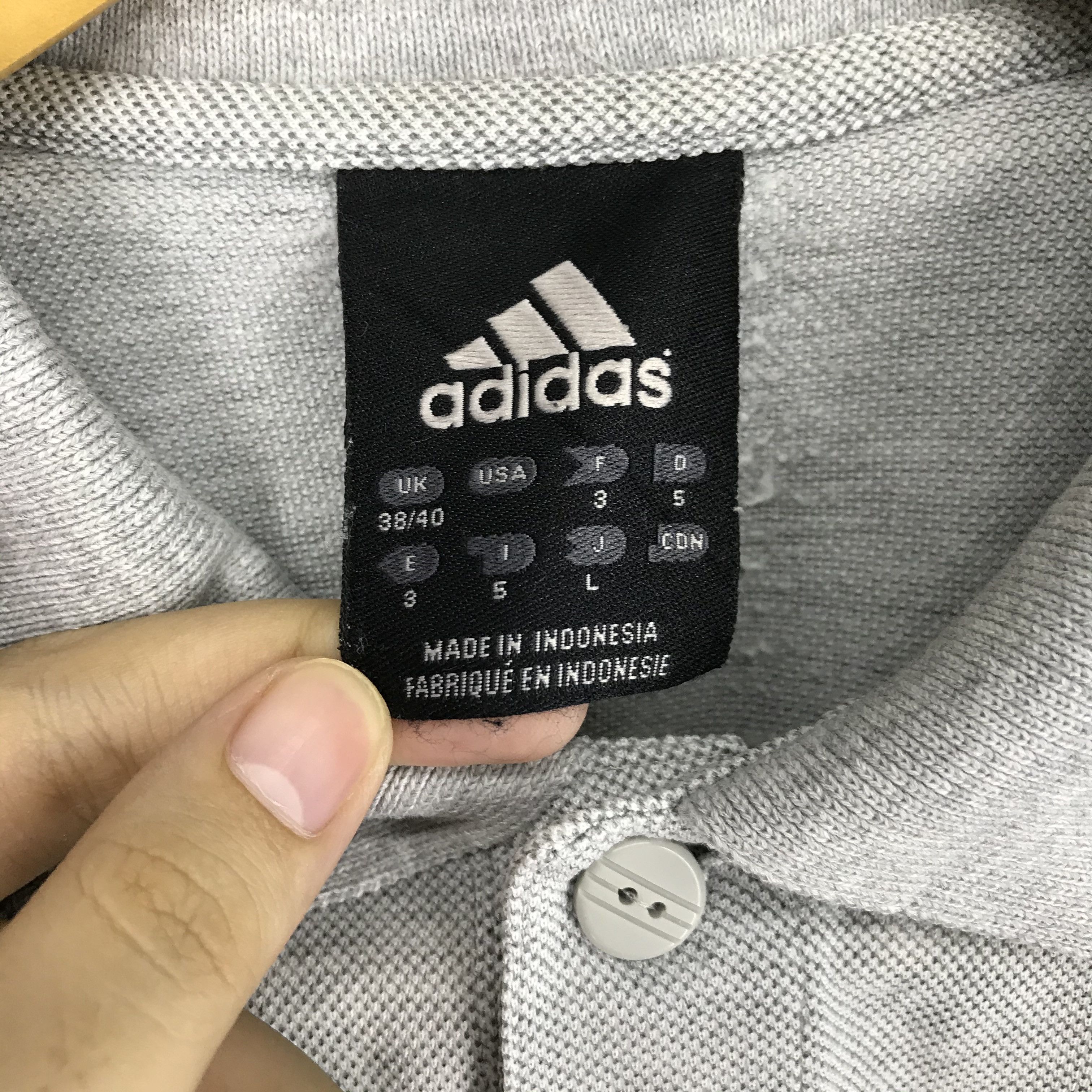 Adidas ADIDAS THREE STRIPE Polo T Shirt #2371-82 Size US M / EU 48-50 / 2 - 6 Thumbnail
