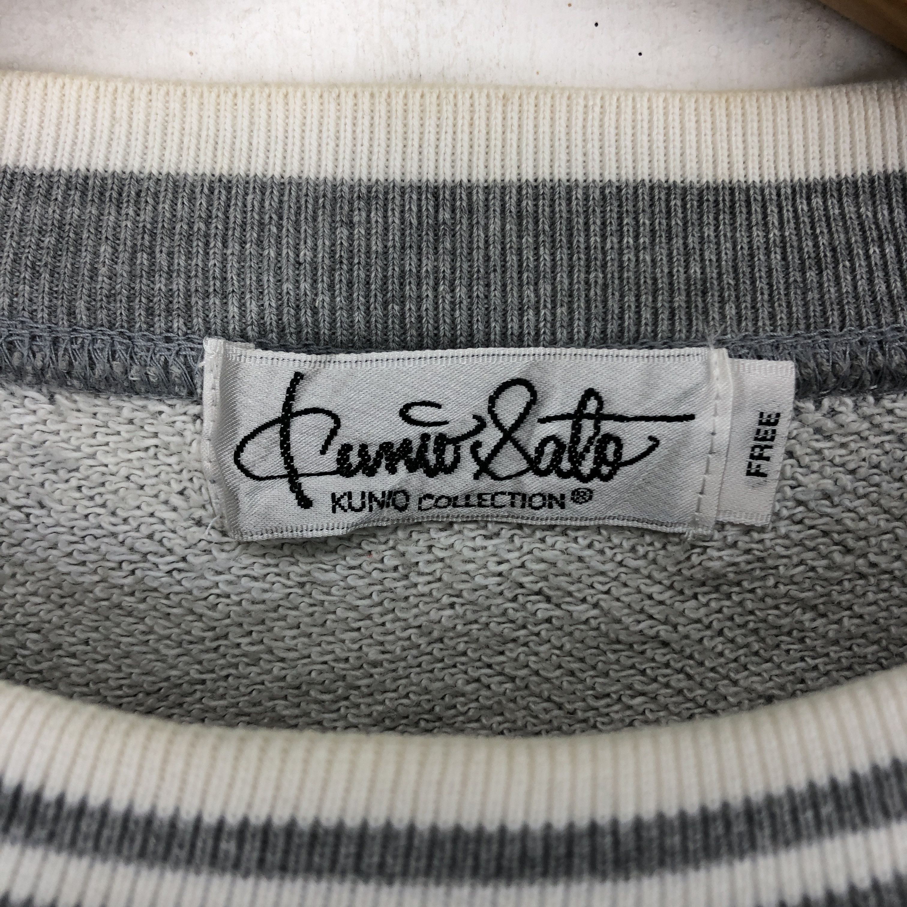 Japanese Brand KUNIO SATO COLLECTION Crew Neck Sweatshirt #2547-90 Size US XL / EU 56 / 4 - 7 Thumbnail