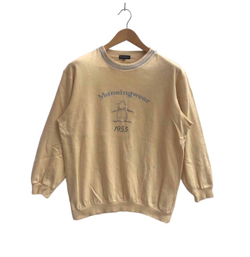 Japanese Brand MUNSING WEAR Crew Neck Sweatshirt #0564-17 Size M / US 6-8 / IT 42-44 - 1 Preview