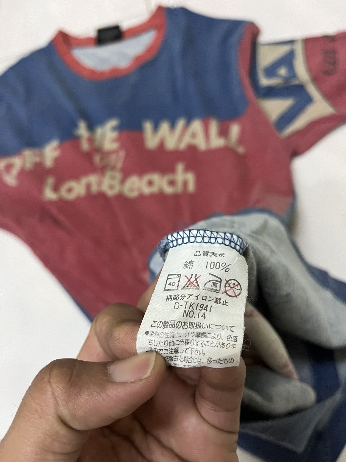 Vans Vintage Vans Off The Wall On Long Beach full print t shirt Size US L / EU 52-54 / 3 - 8 Thumbnail