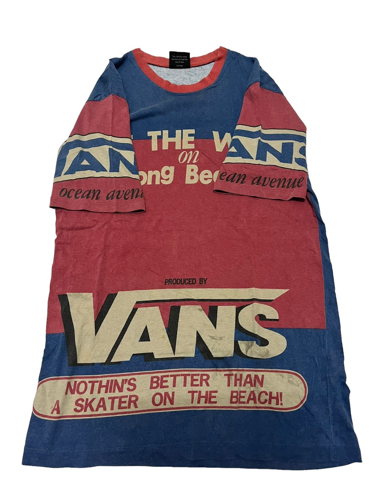 Vans Vintage Vans Off The Wall On Long Beach full print t shirt Size US L / EU 52-54 / 3 - 6 Thumbnail