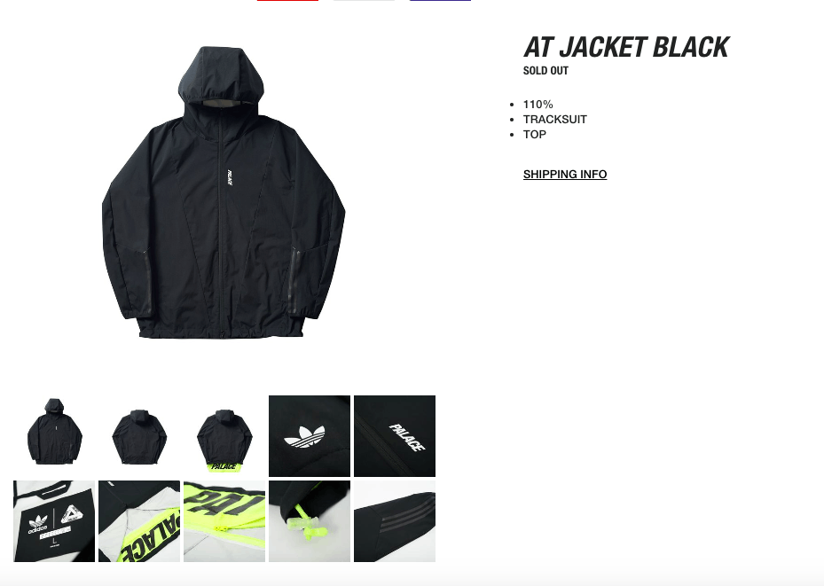 Adidas Palace Skateboards x Adidas At Jacket Black | Grailed