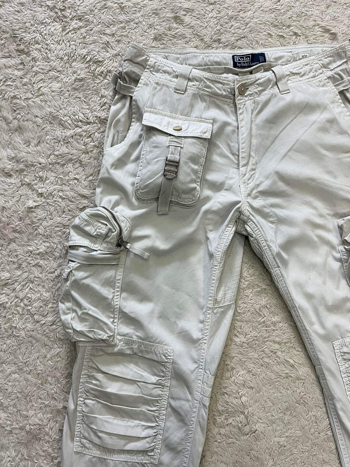Polo Ralph Lauren SICK🔥OG Polo Ralph Lauren 🇺🇸 Multi Pocket Parachute Pants Size US 34 / EU 50 - 3 Thumbnail