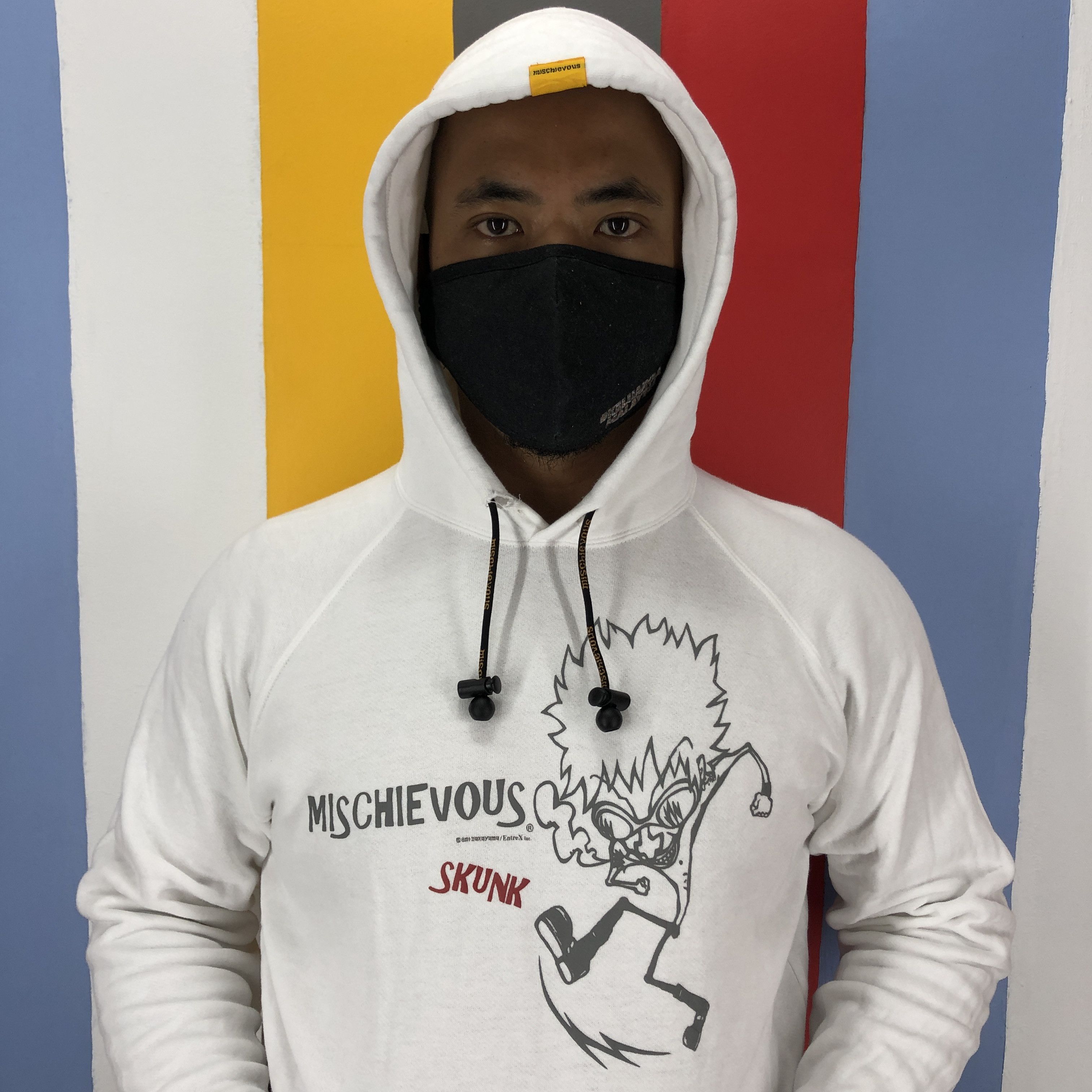 Japanese Brand MISCHIEVOUS SKUNK Hoodie Pullover #0966/AI Size US L / EU 52-54 / 3 - 3 Thumbnail