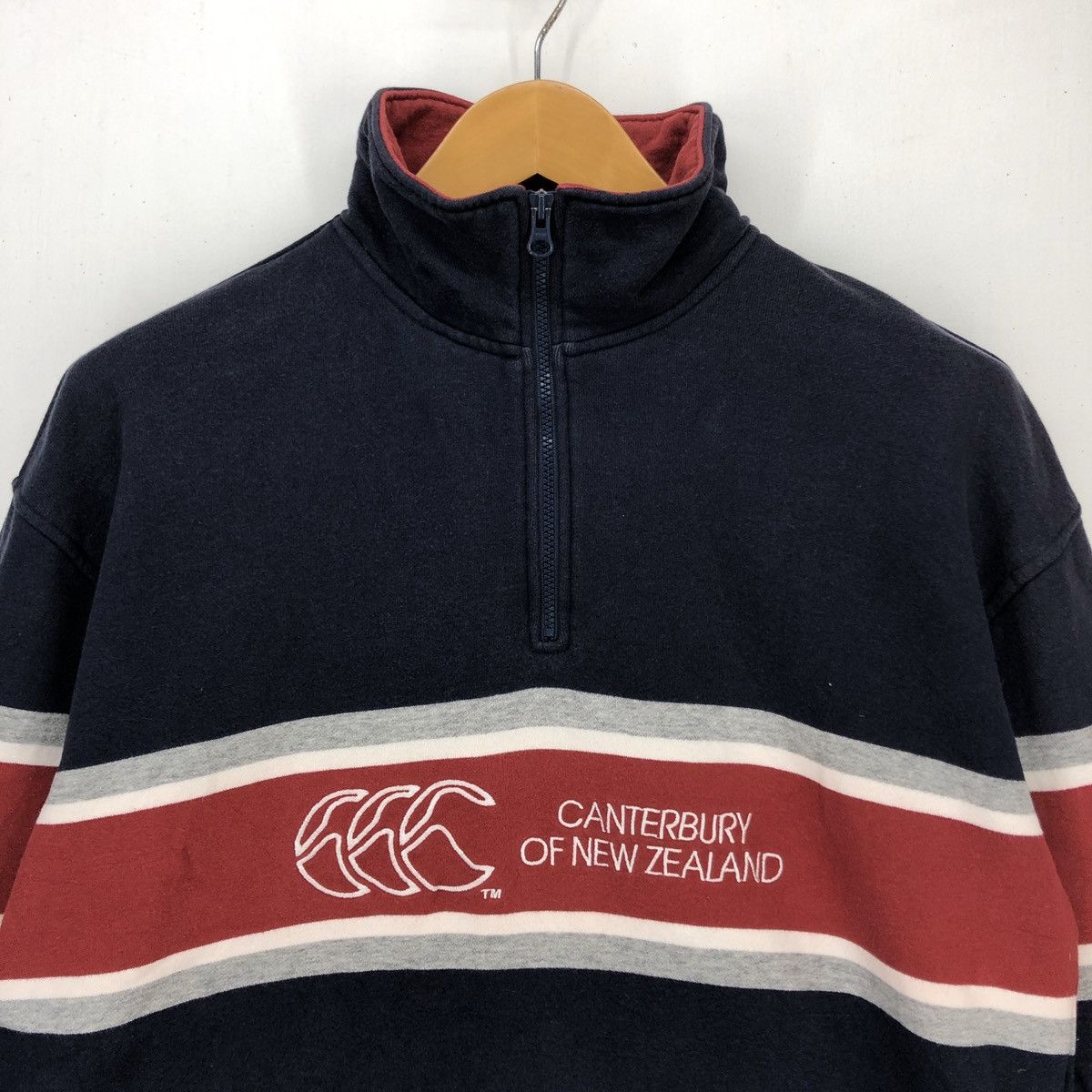 Canterbury of New Zealand CANTERBURY Stripe Sweatshirt Turtle Neck #1472-54 Size US L / EU 52-54 / 3 - 2 Thumbnail