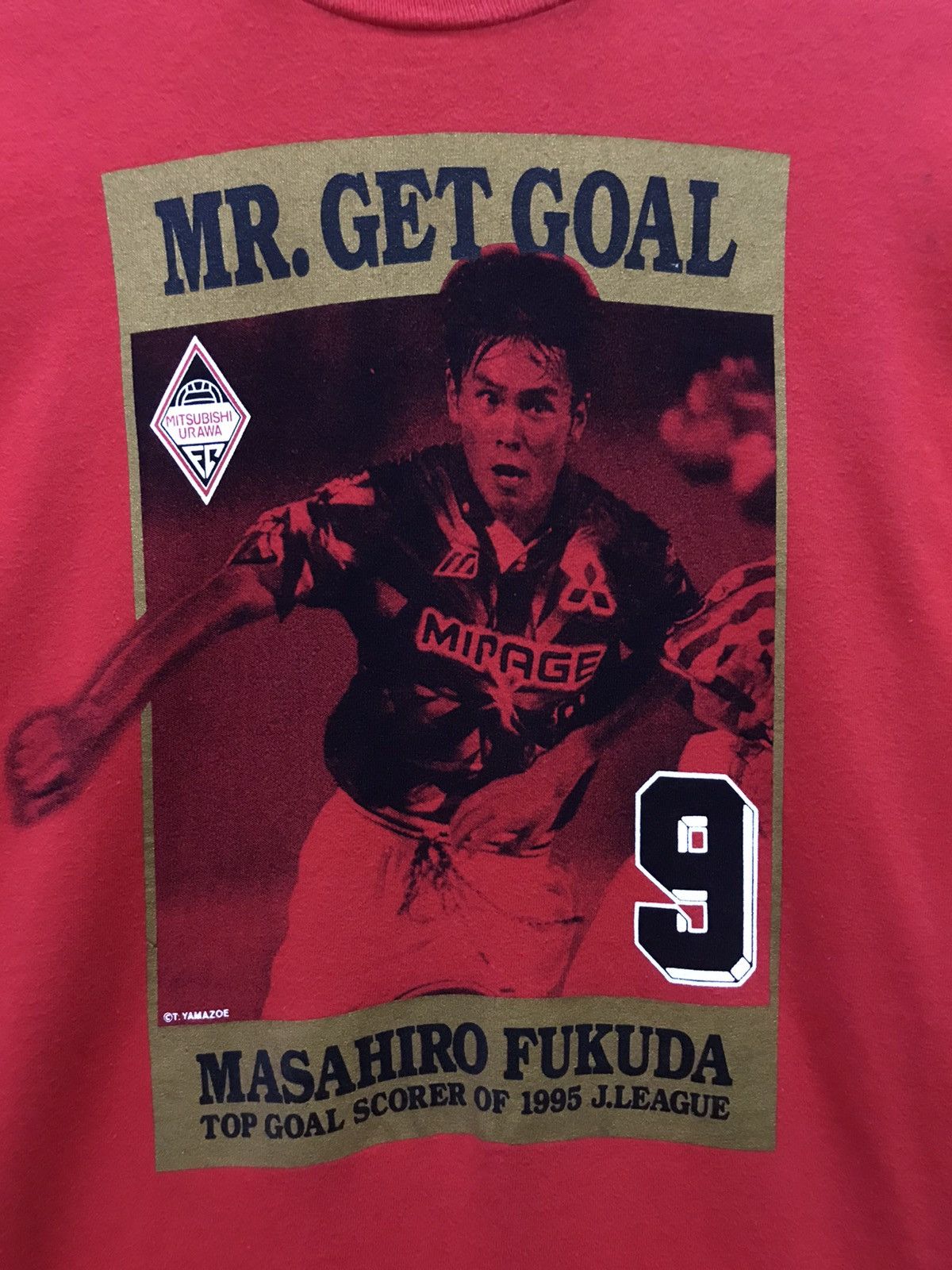 Vintage Vintage 1995 Urawa Red Diamonds Masahiro Fukuda J-League Tee Size US L / EU 52-54 / 3 - 4 Thumbnail