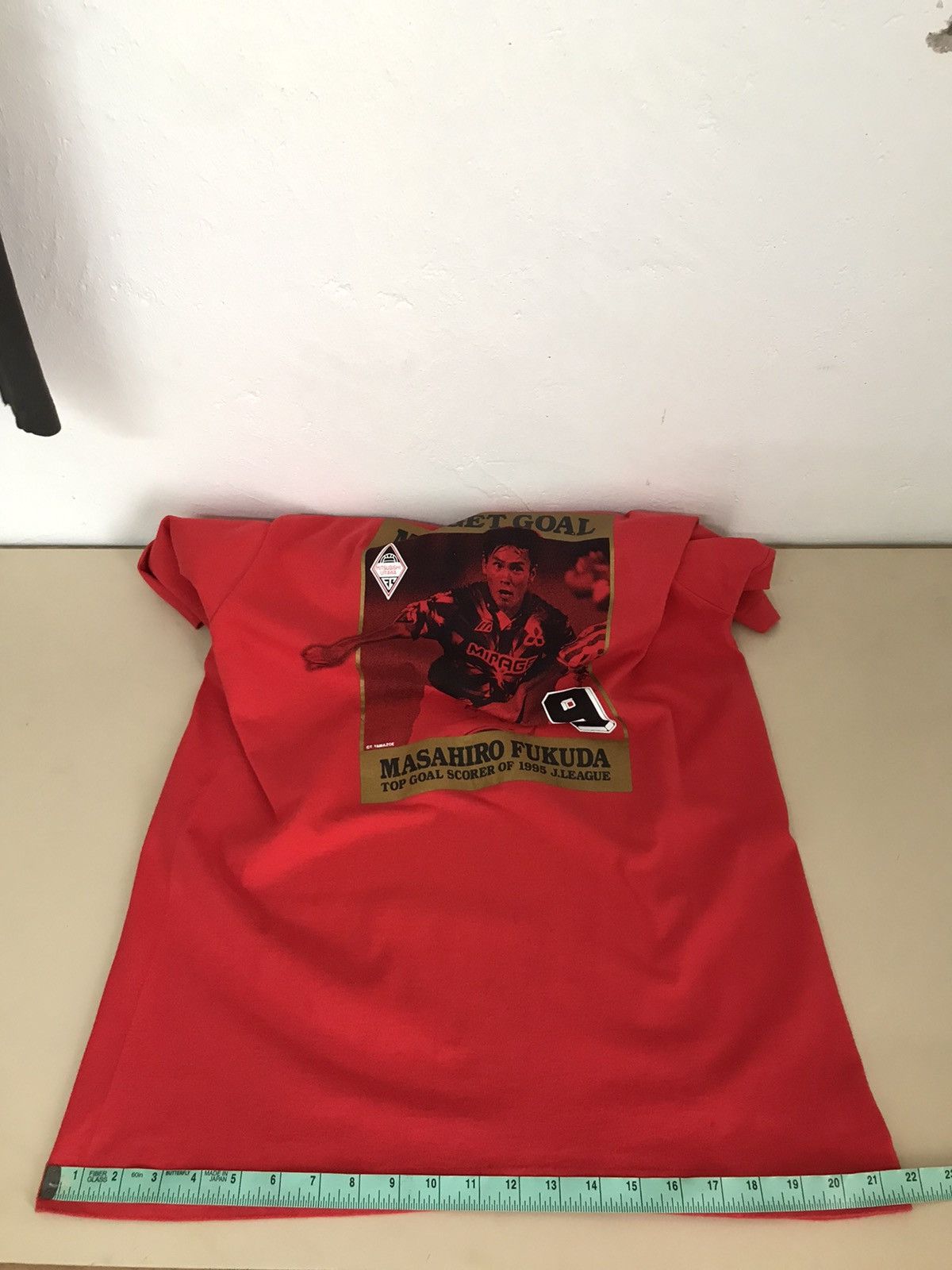 Vintage Vintage 1995 Urawa Red Diamonds Masahiro Fukuda J-League Tee Size US L / EU 52-54 / 3 - 8 Thumbnail