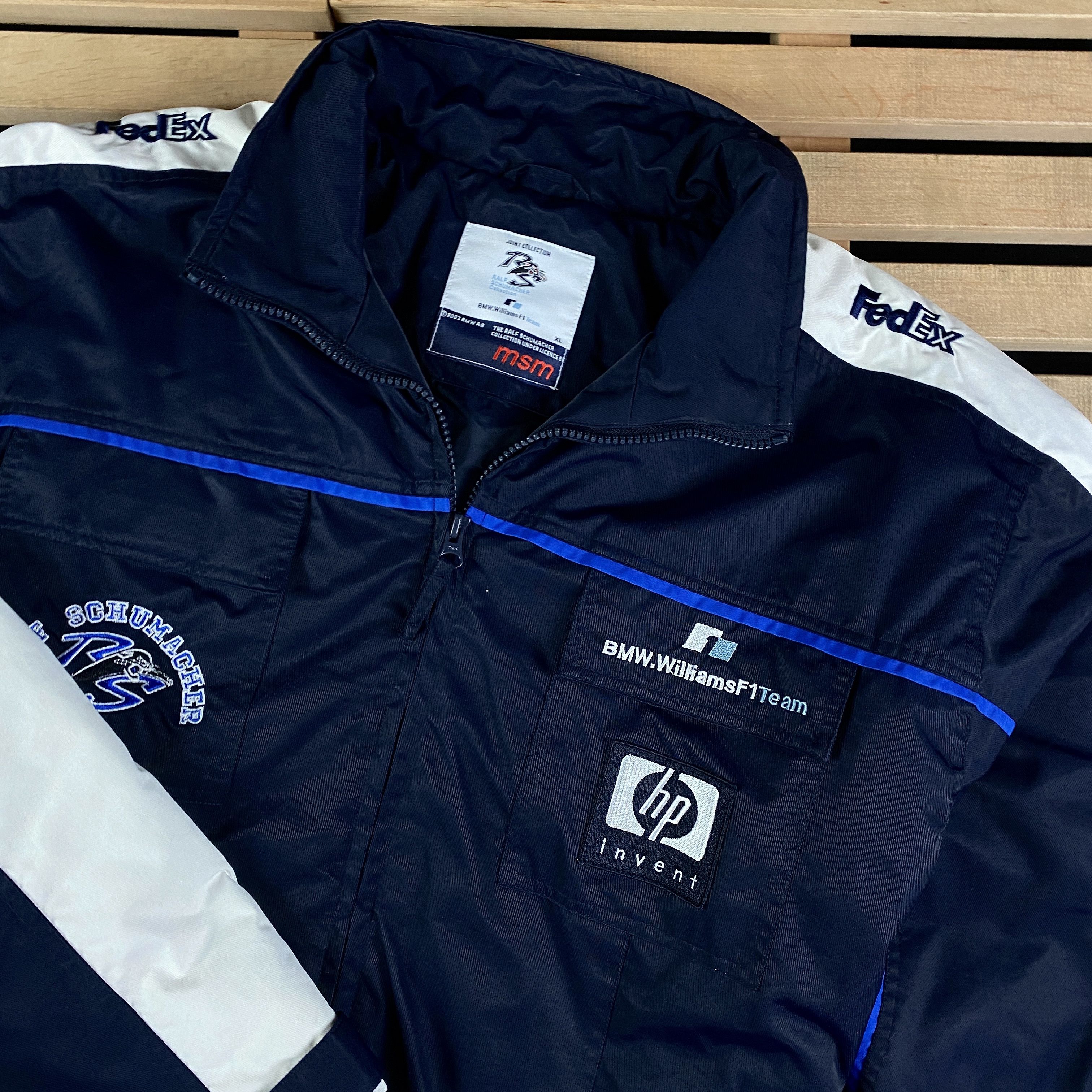 BMW × Vintage Mens Bomber Jacket Racing BMW F1 Size XL Size US XL / EU 56 / 4 - 2 Thumbnail