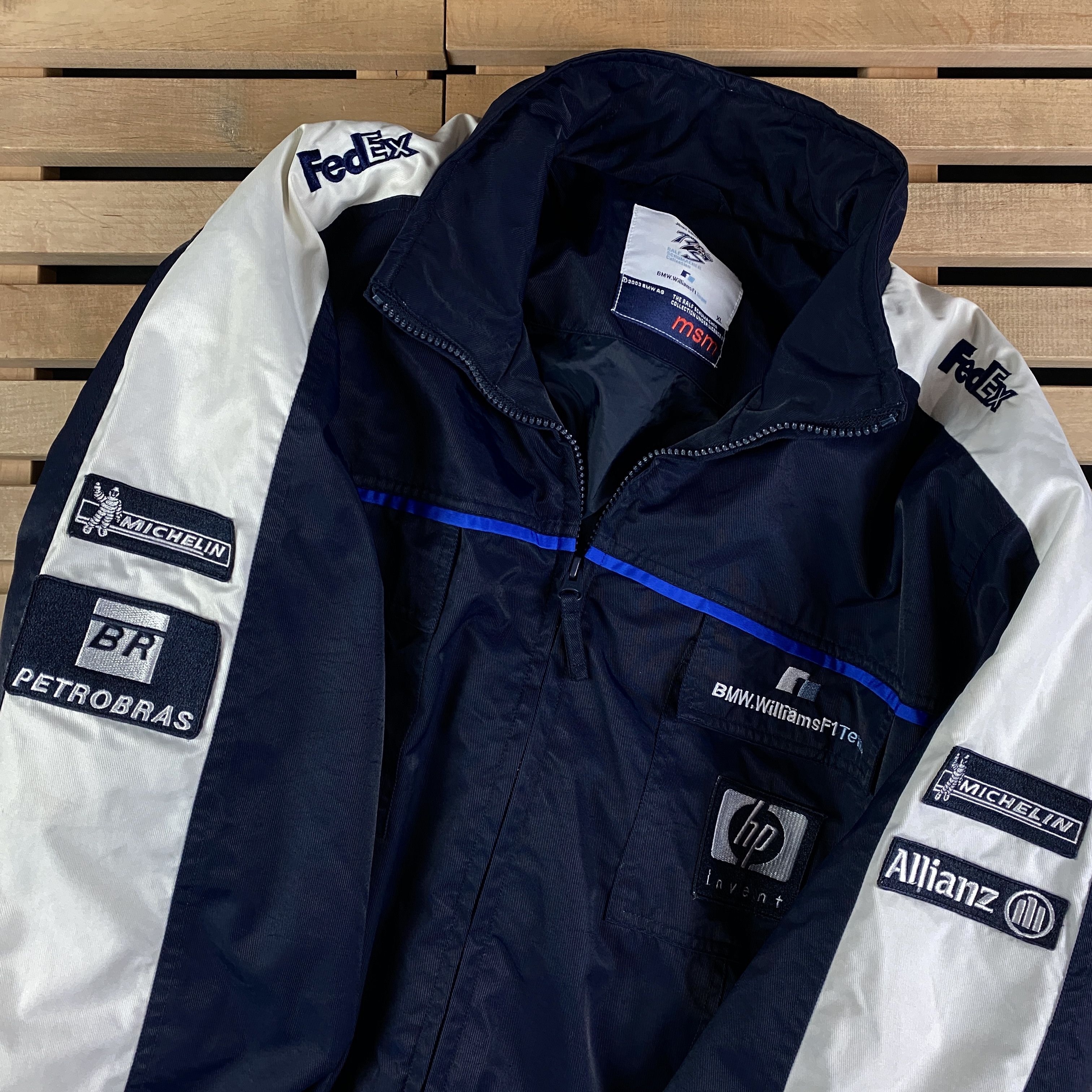 BMW × Vintage Mens Bomber Jacket Racing BMW F1 Size XL Size US XL / EU 56 / 4 - 9 Thumbnail