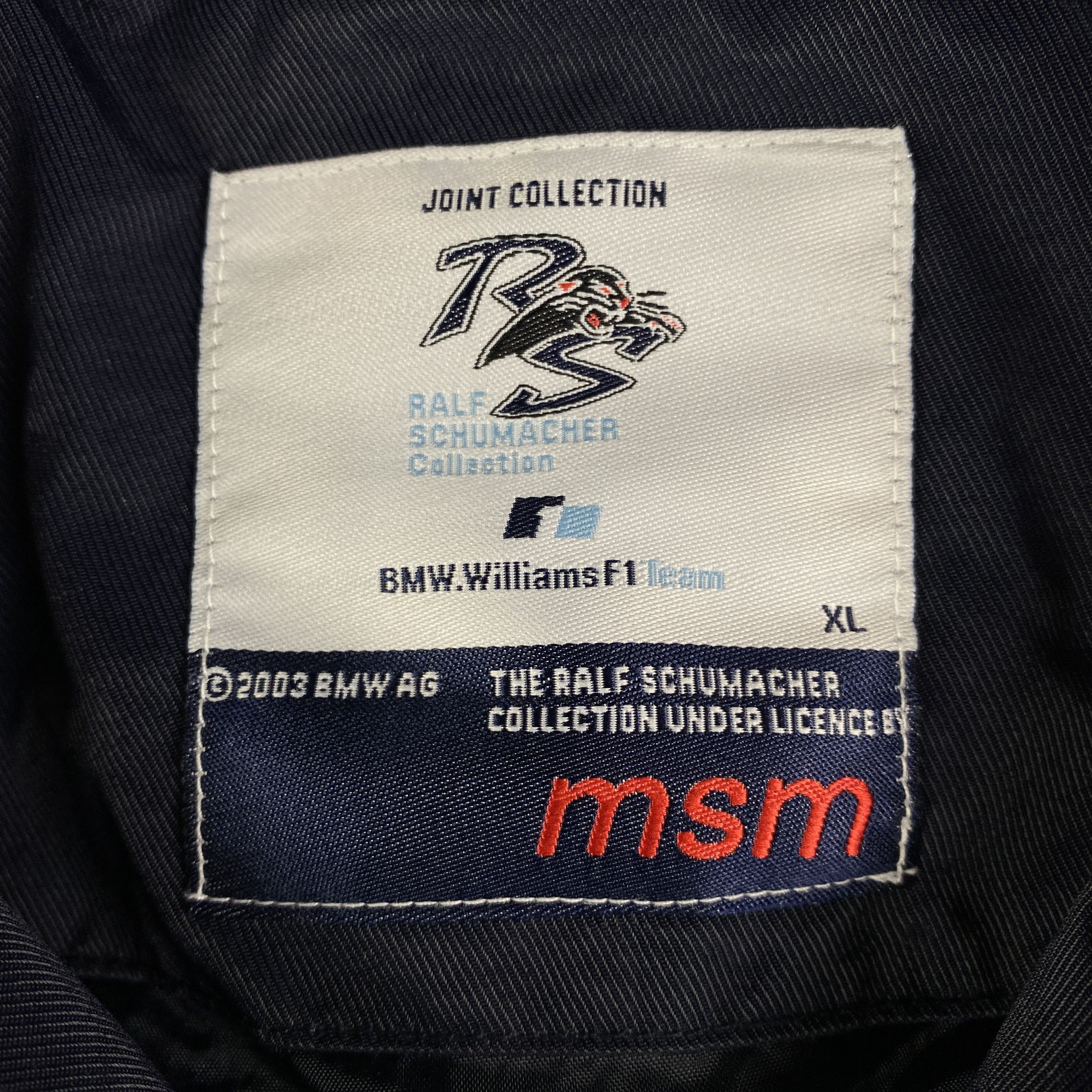 BMW × Vintage Mens Bomber Jacket Racing BMW F1 Size XL Size US XL / EU 56 / 4 - 4 Thumbnail