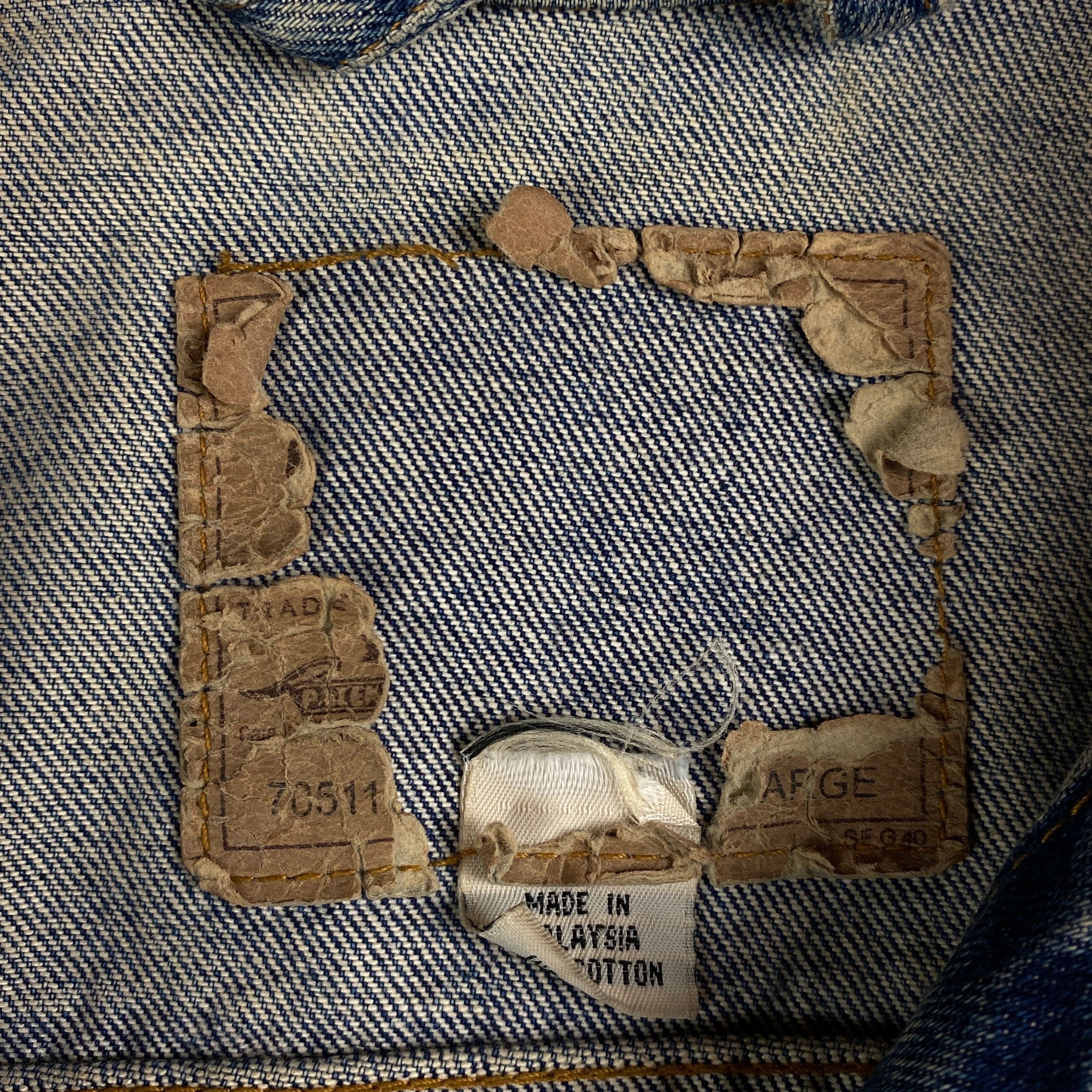 Levi's × Levi's Vintage Clothing × Vintage Mens Denim Bomber Jacket Levis Vintage Size XL Size US XL / EU 56 / 4 - 6 Thumbnail