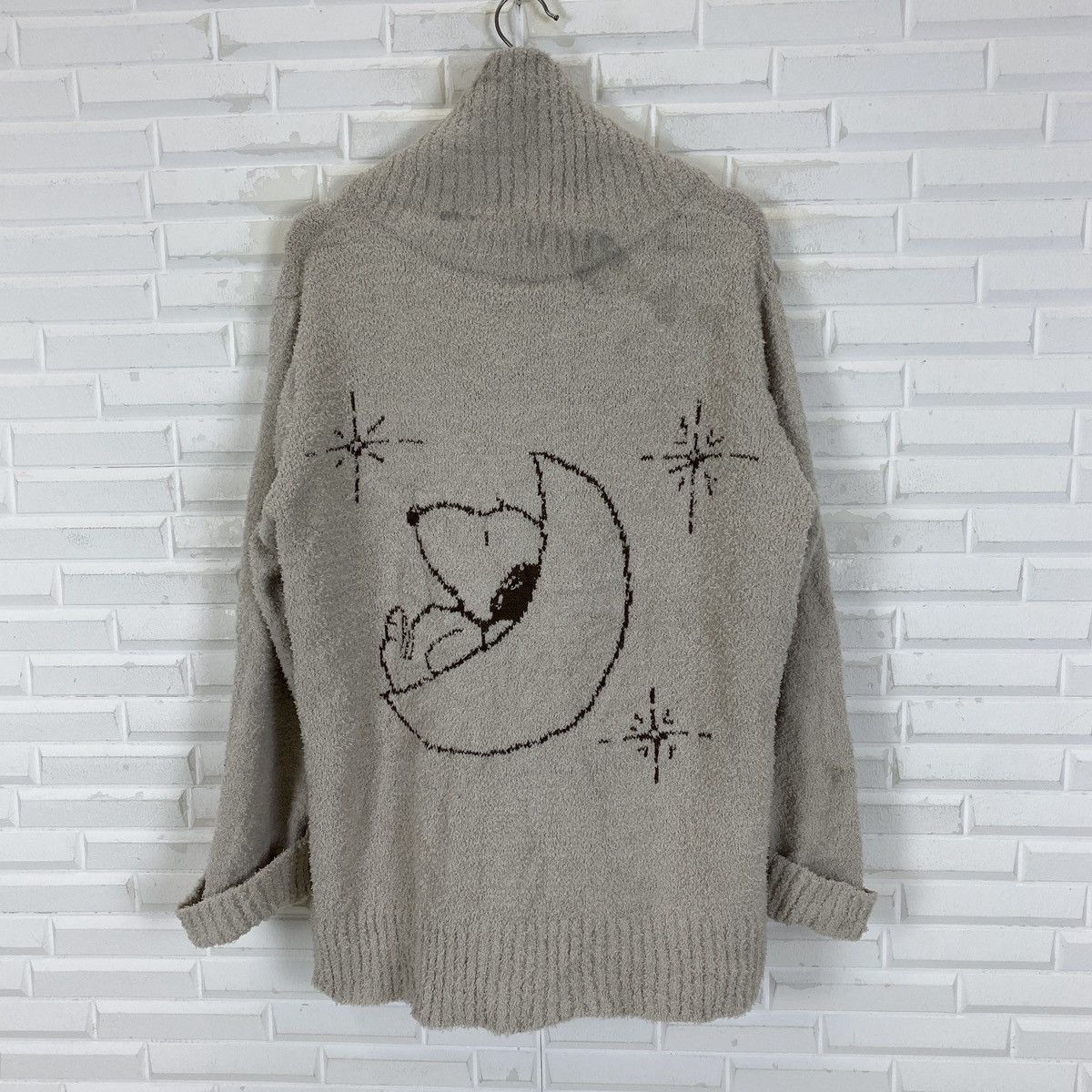 Cartoon Network Peanuts Big Snoopy Button Up Knitted Sweater Size ONE SIZE - 8 Thumbnail